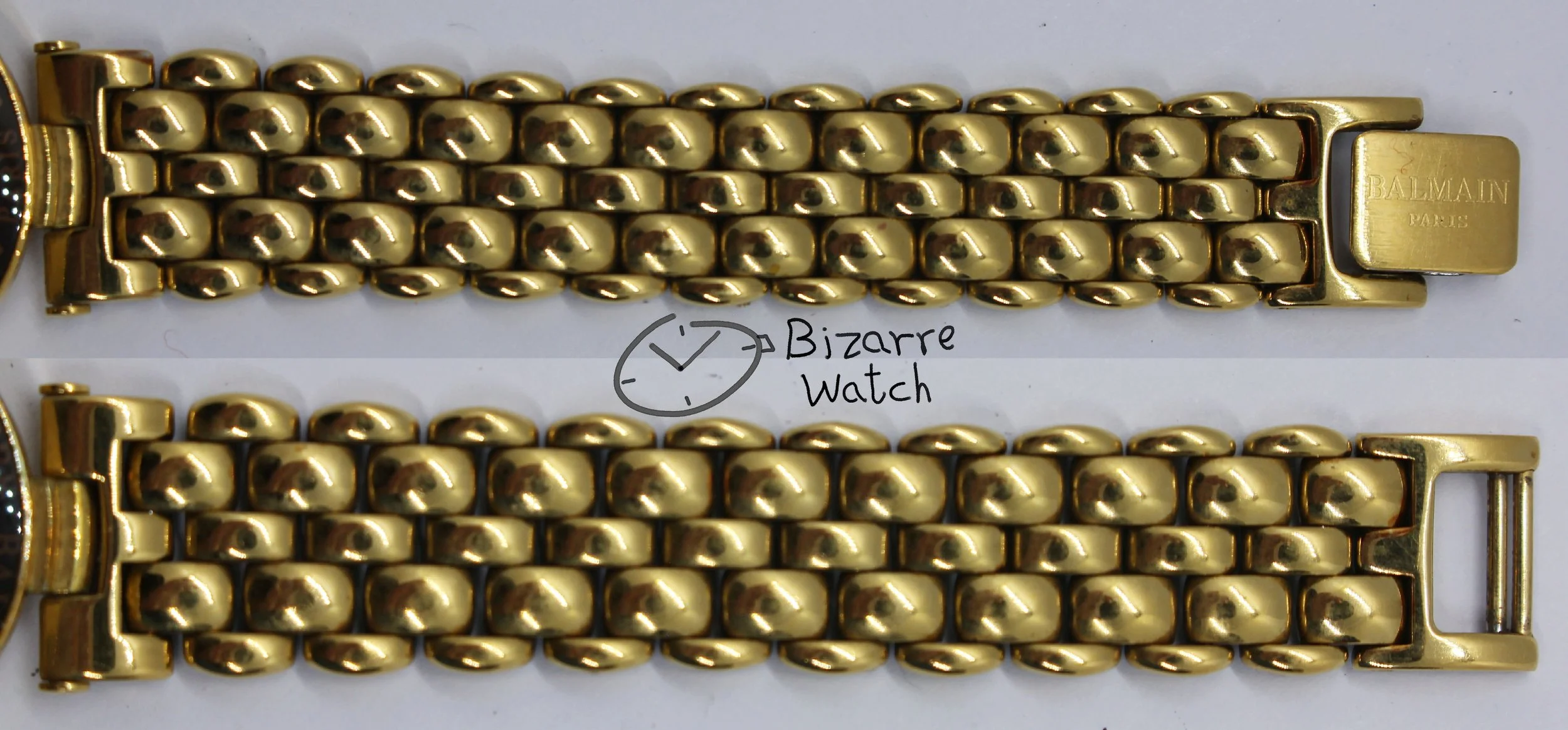 bracelet links band small seconds Vintage Ladies Goldplated Pierre Balmain Subsecond Hand Watch