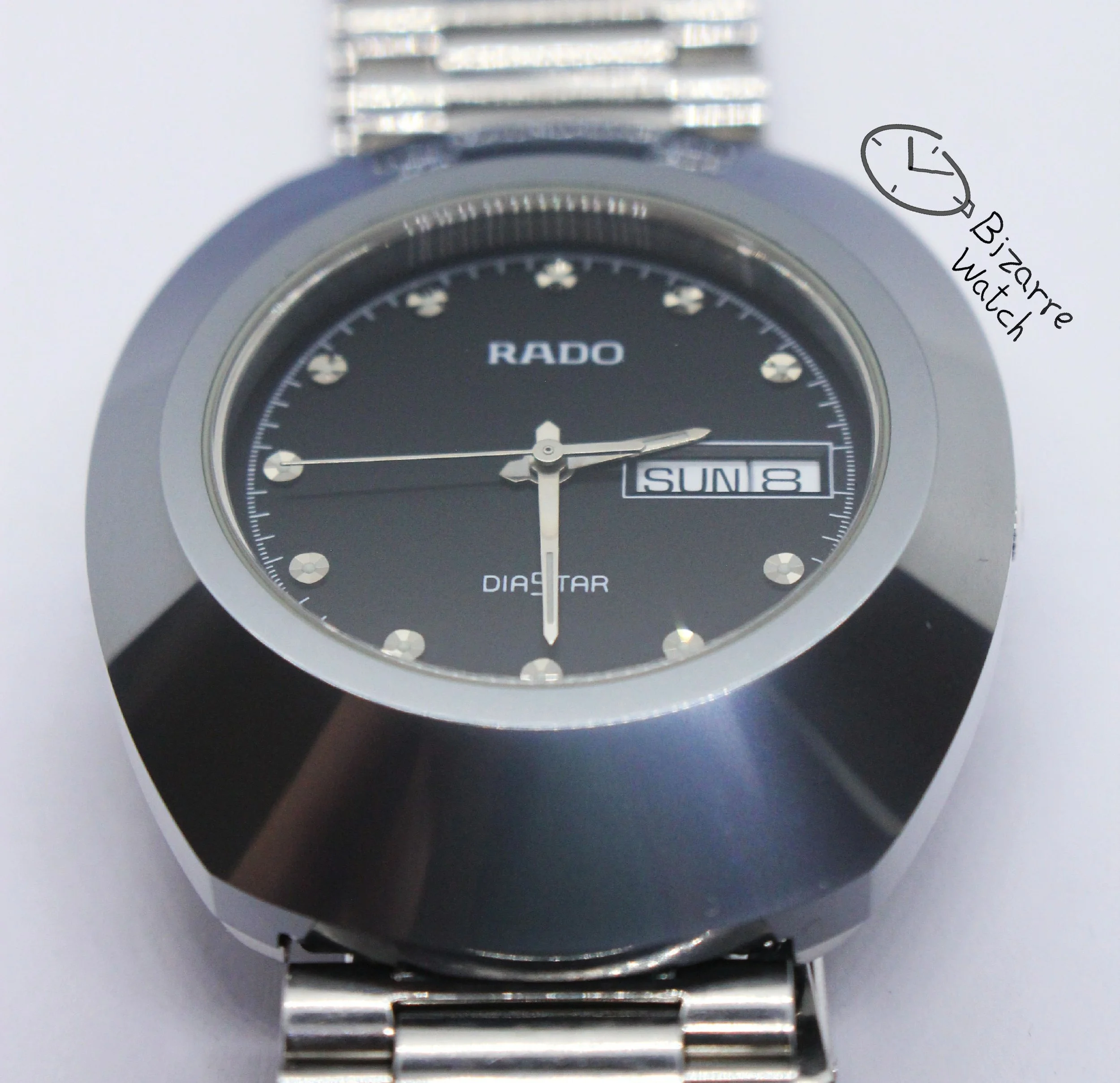 RADO New Original Diastar 114.0391.3 Day Date 36mm Tungsten 