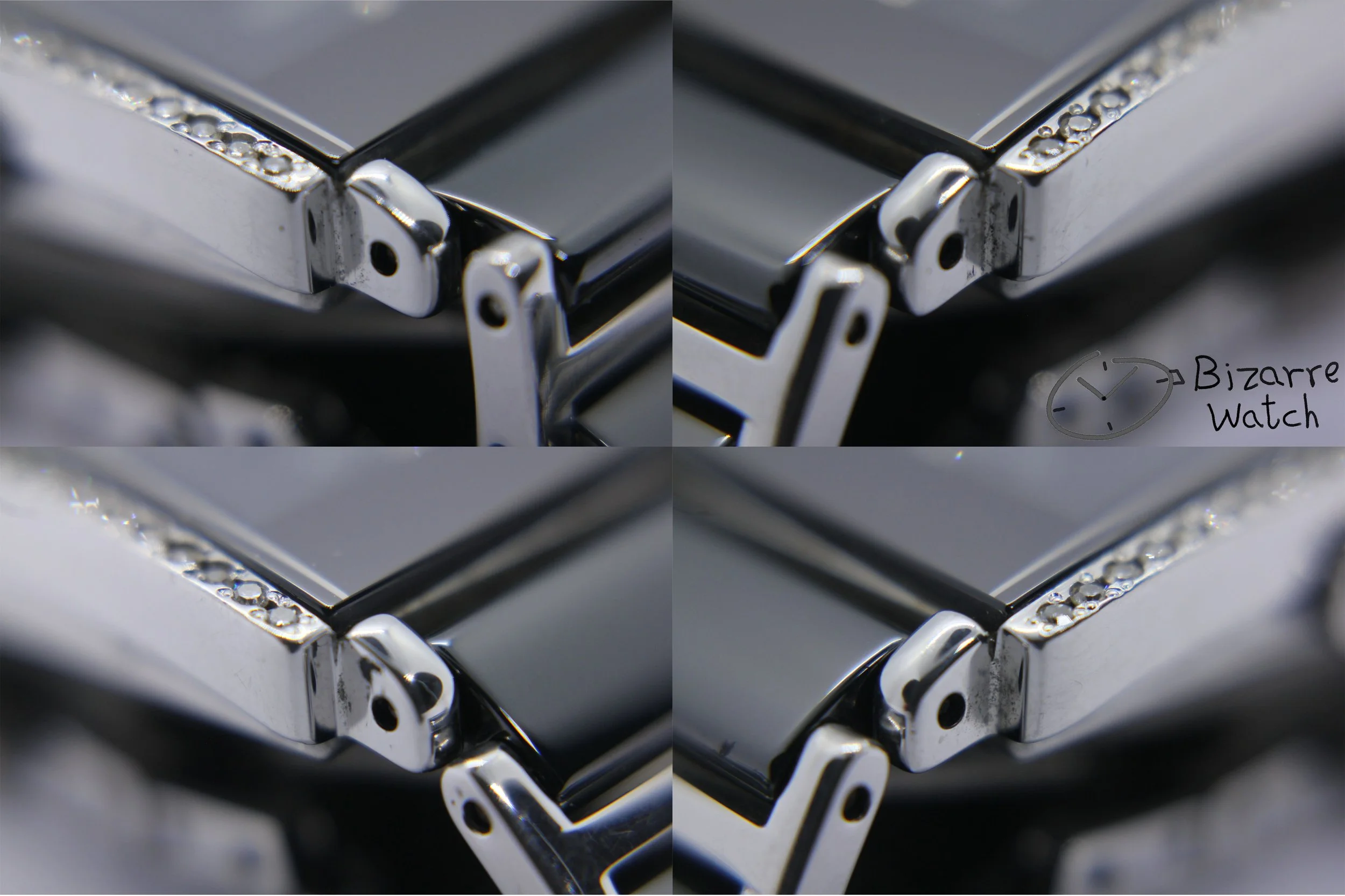 sapphire crystal corners diamond 42 Diamonds Ladies Rado Ceramic Rado Integral Jubilé 153.0430.3 Watch jubilee jubile women ladies bizarre bizarrewatch