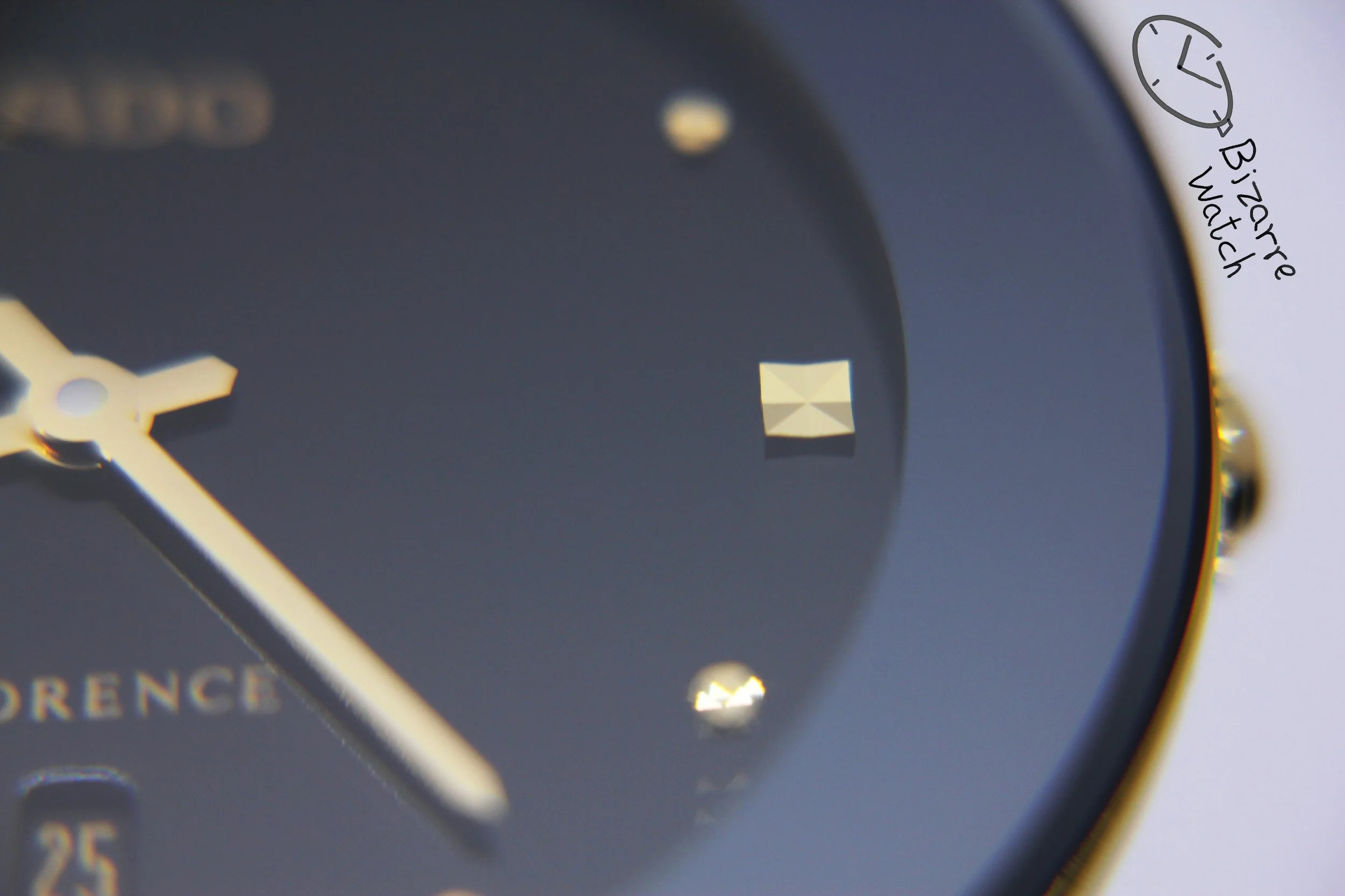 crown hands logo date dial 015 vintage sapphire crystal Rado Florence Goldplated 160.3677.2 two tone bracelet Watch bizarre bizarrewatch men women unisex