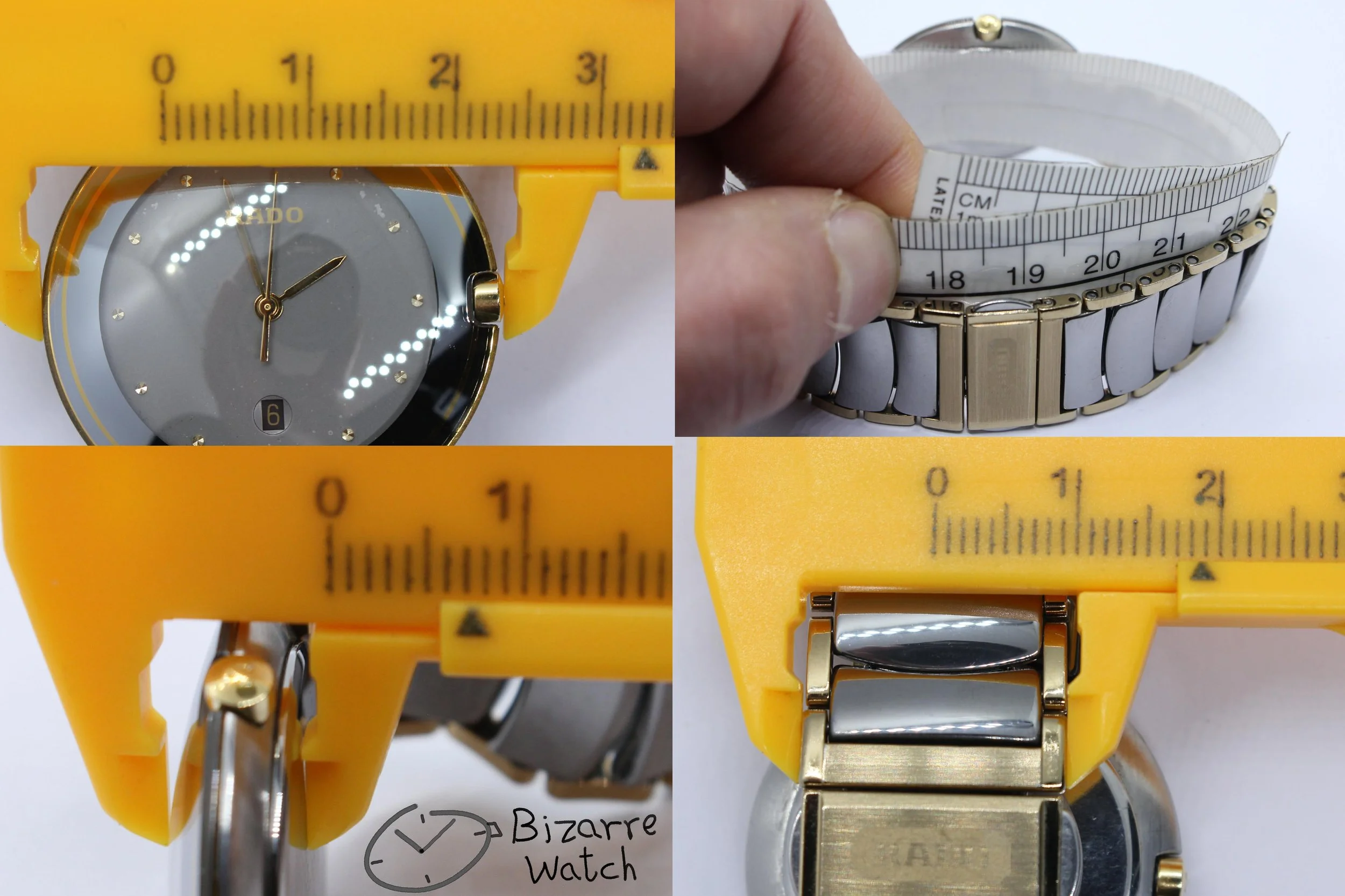 size dimensions wrist Scratchproof Rado Coupole Silver 129.0326.3 Ceramic Band Domed Sapphire Watch men women unisex vintage bizarre