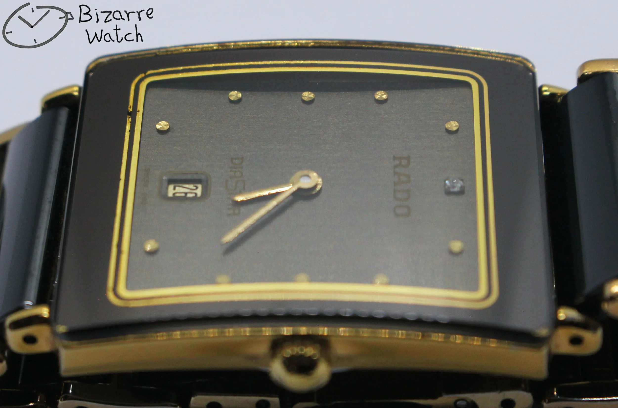 polarised polarized lens view coin reflection mirror links vintage Scratchproof Rado Integral Diastar Ceramic 160.0281.3N 160.0281.3 Watch bizarre men unisex women preowned used