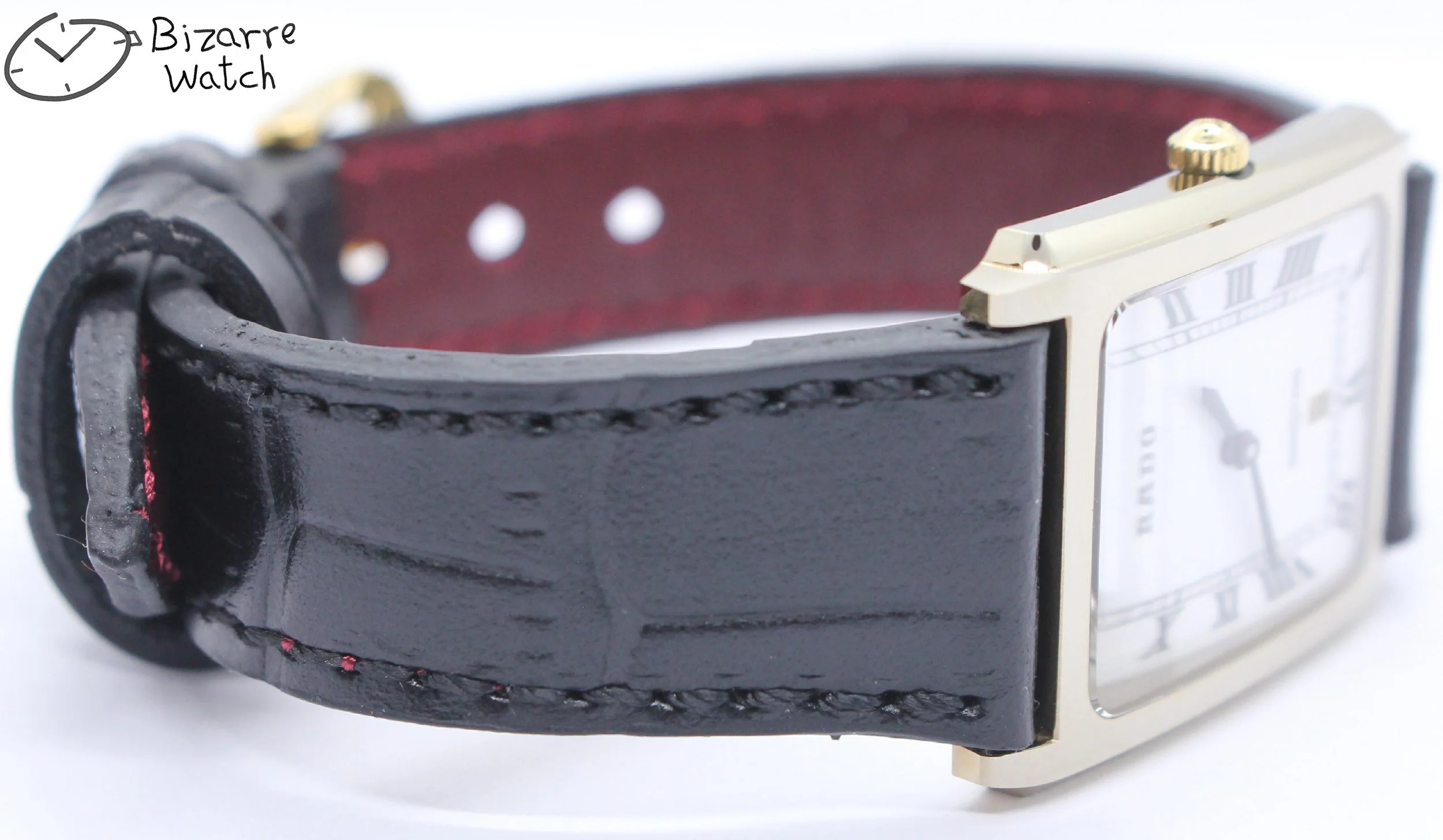 160.0394.3 vintage roman numerals date Scratchproof 26mm Rado Diastar Tungsten case Genuine Leather Watch men women unisex bizarre