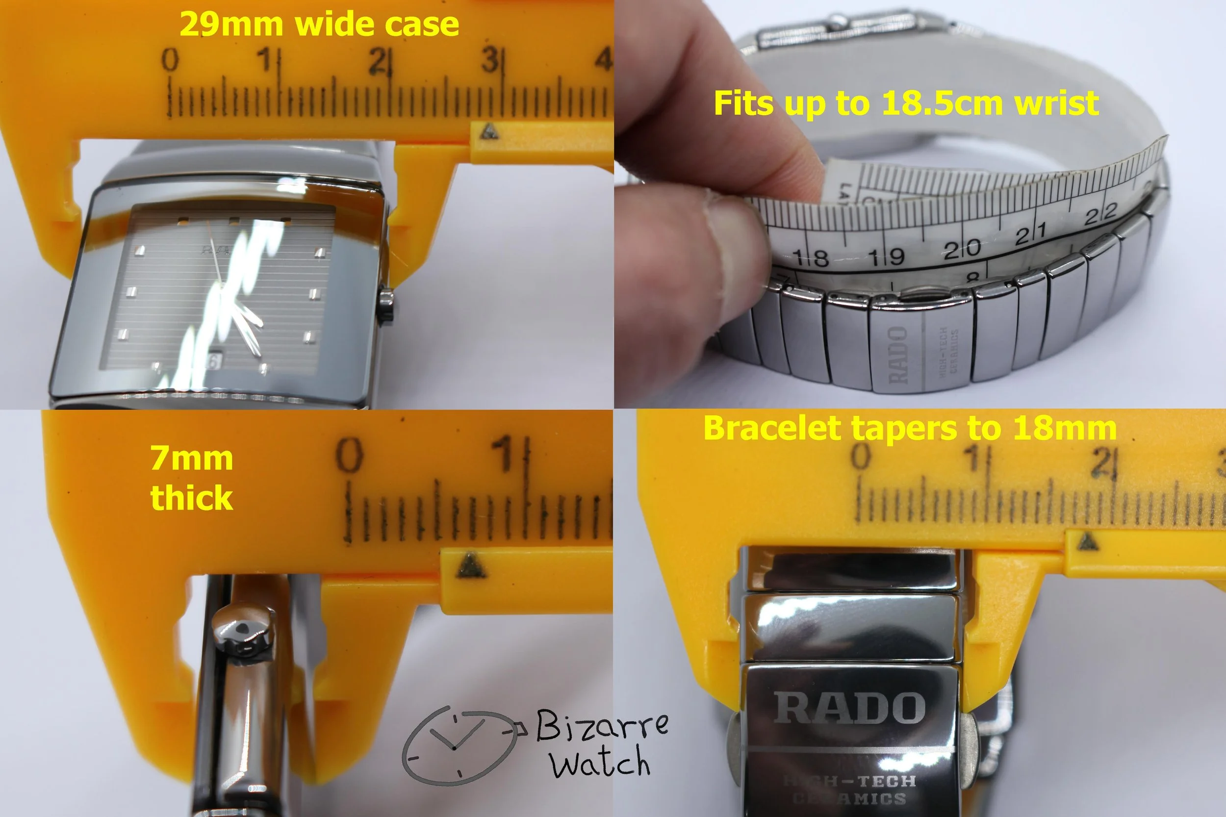 size dimensions wrist R13332122 Box Papers full set warranty card guarantee Rado Sintra Diastar Teaked Dial Silver 152.0332.3 Ceramic Titanium Watch