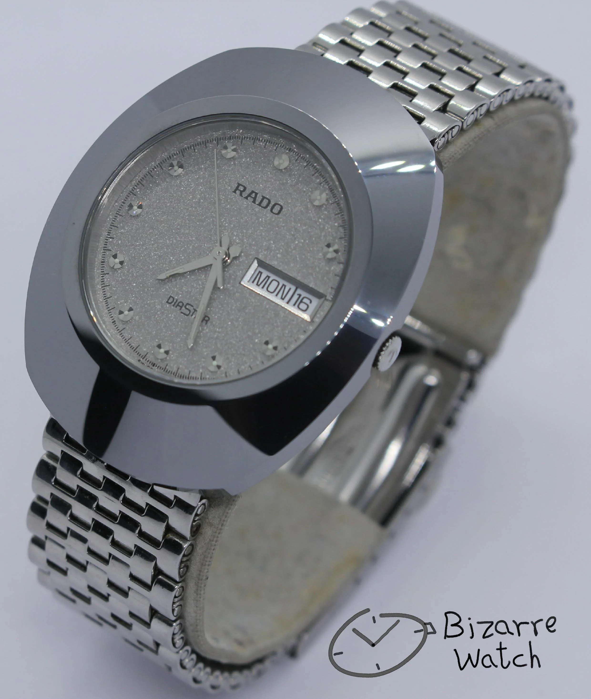 new used vintage Rado The Original 114.0391.3 Silver Tungsten women men watch unisex bizarre