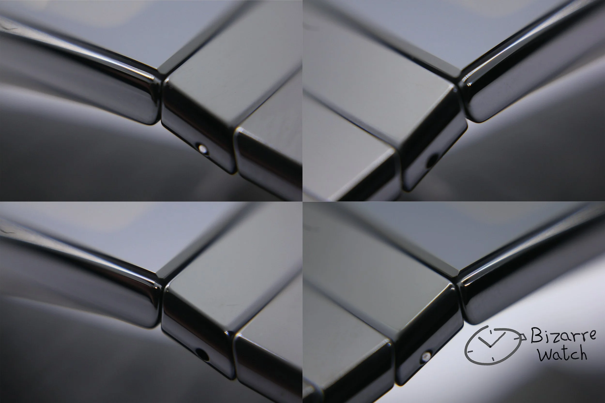 four corner sapphire crystal 27mm Scratchproof Rado Ceramica Diastar 111.0294.3 Black Ceramic Watch bizarre women men unisex used preowned pre-owned