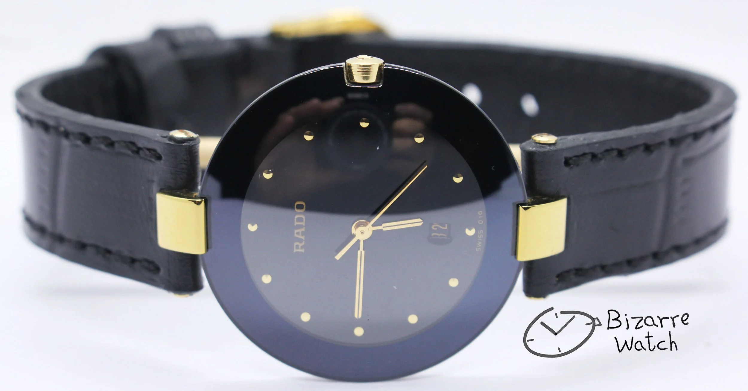 Vintage Rado La Coupole 129.4075.4 129.4075.4N Genuine Leather Long Strap Watch bizarre bizarrewatch women men unisex