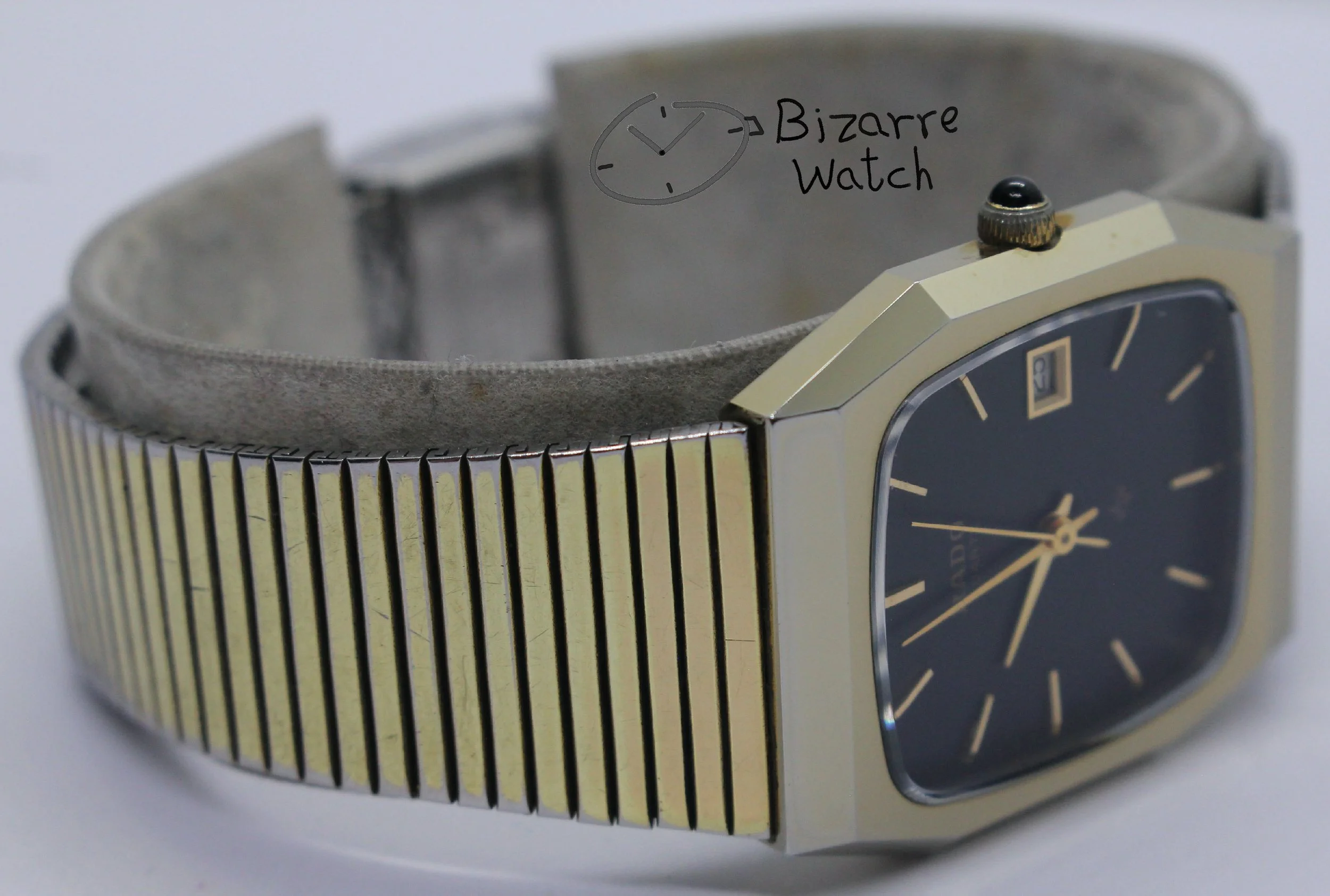 goldplated gold plated bracelet Vintage Scratchproof Rado Diastar 129.9500.9 Tunsgten Carbide Goldplated Watch men women unisex pre-owned pre-owned bizarre