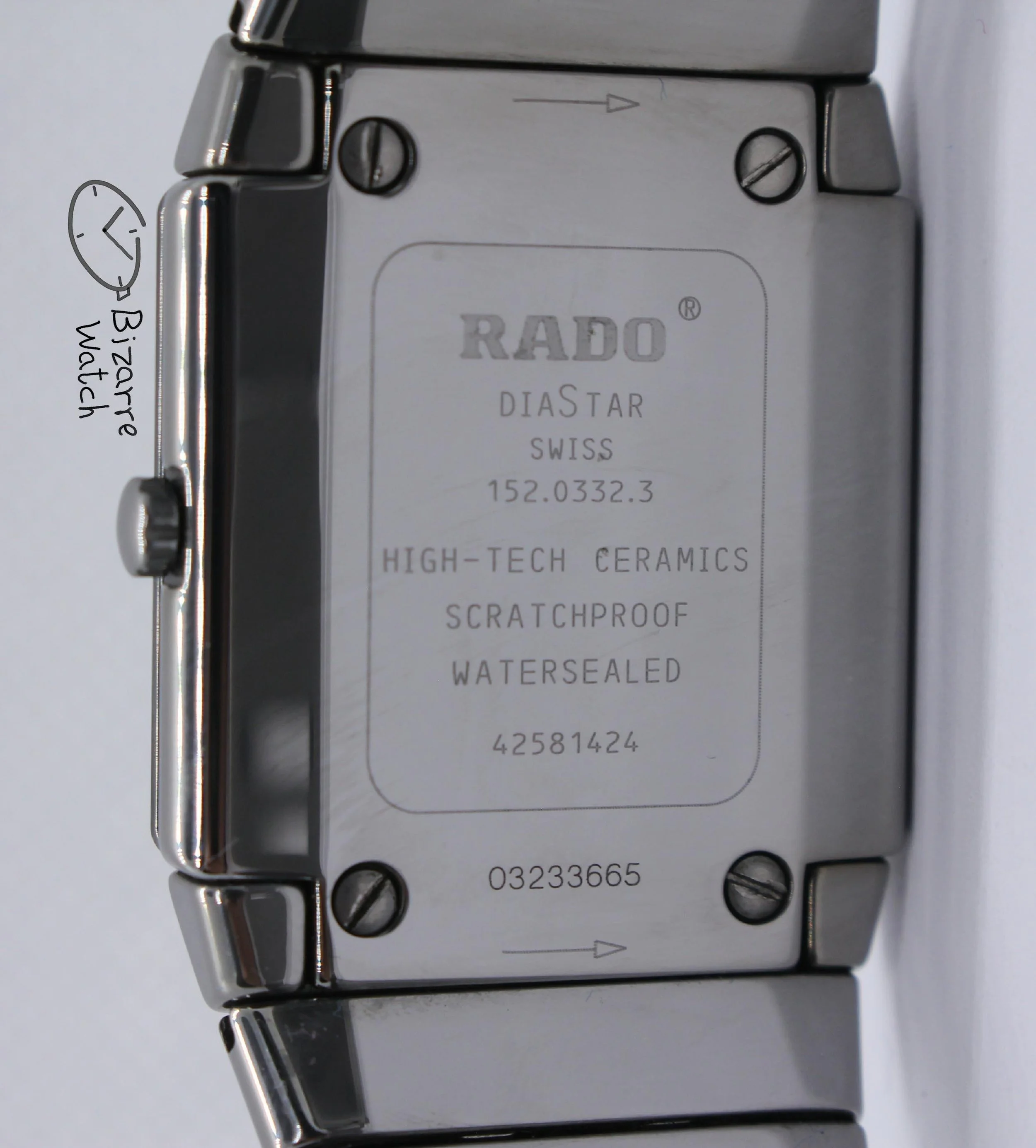 caseback vintage scratchproof Rado Diastar Sintra Teaked 29mm Silver 152.0332.3 Ceramic Titanium Watch women men unisex