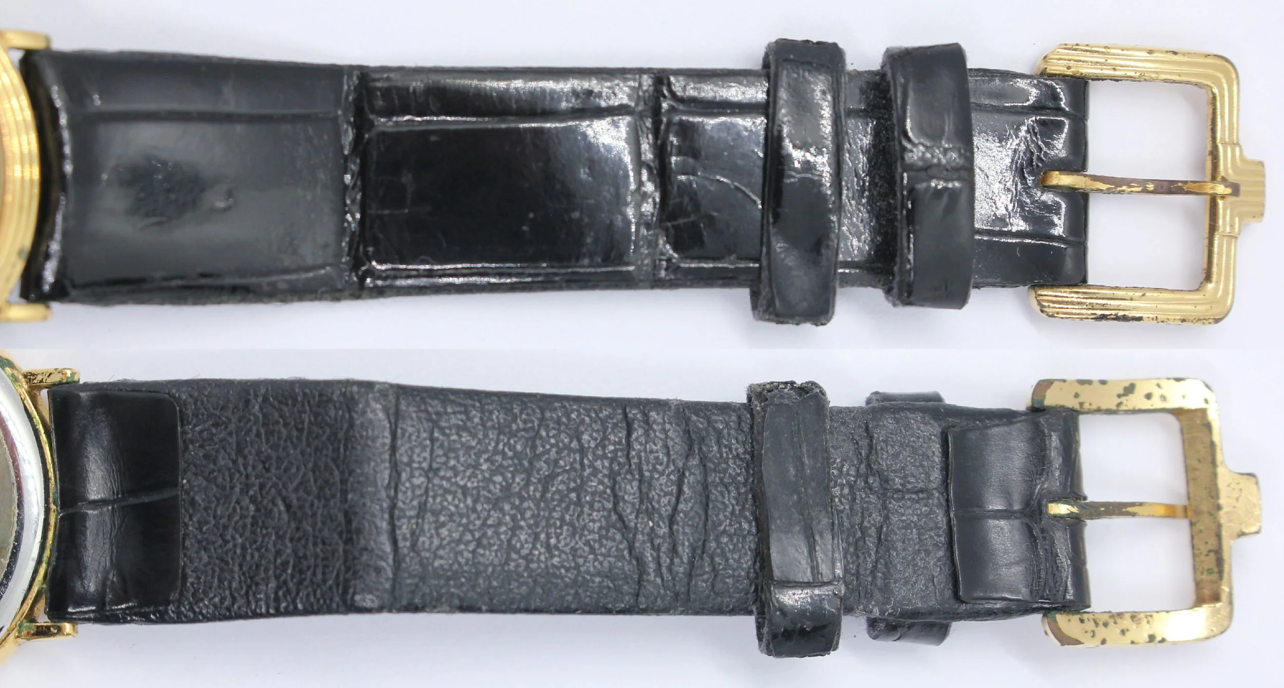 genuine leather strap black Vintage Goldplated Lanvin Michel Herbelin Watch Made In France watch men women ladies unisex bizarre