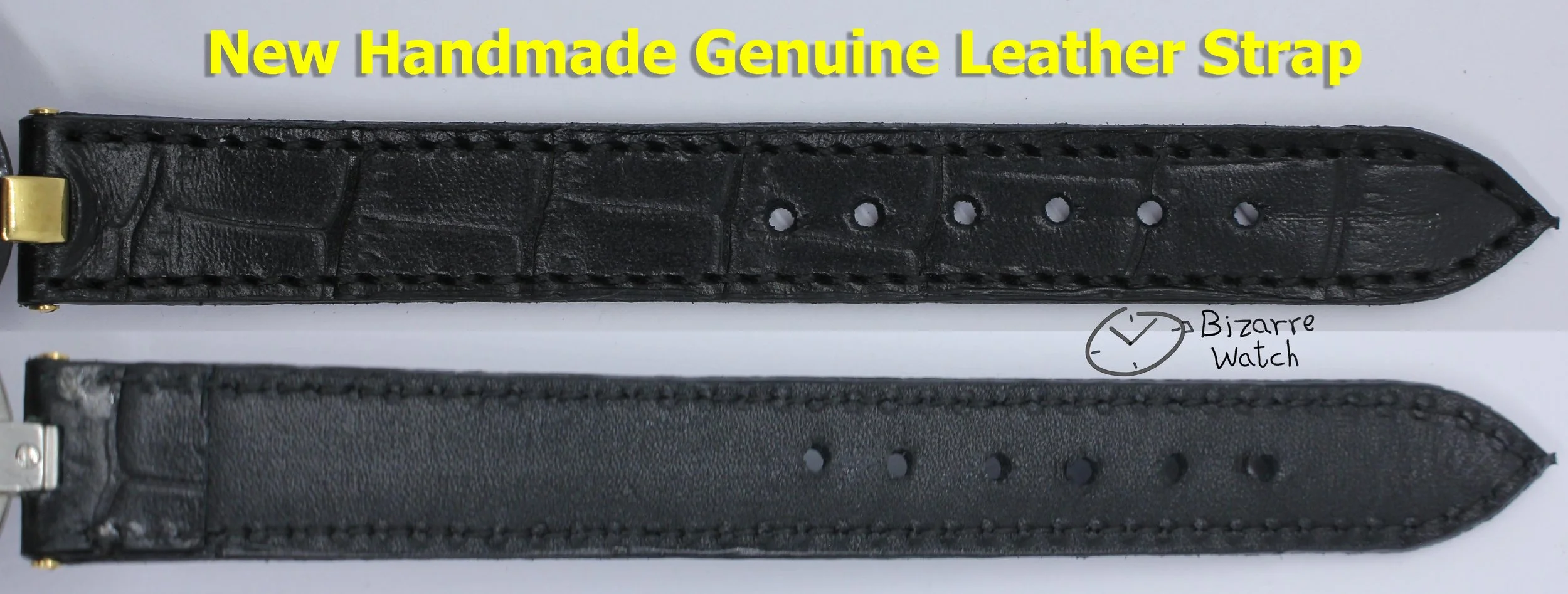 handmade band 129.3575.4 Long Strap Vintage Rado La Coupole 129.3575.4N Genuine Leather Watch bizarre women men unisex