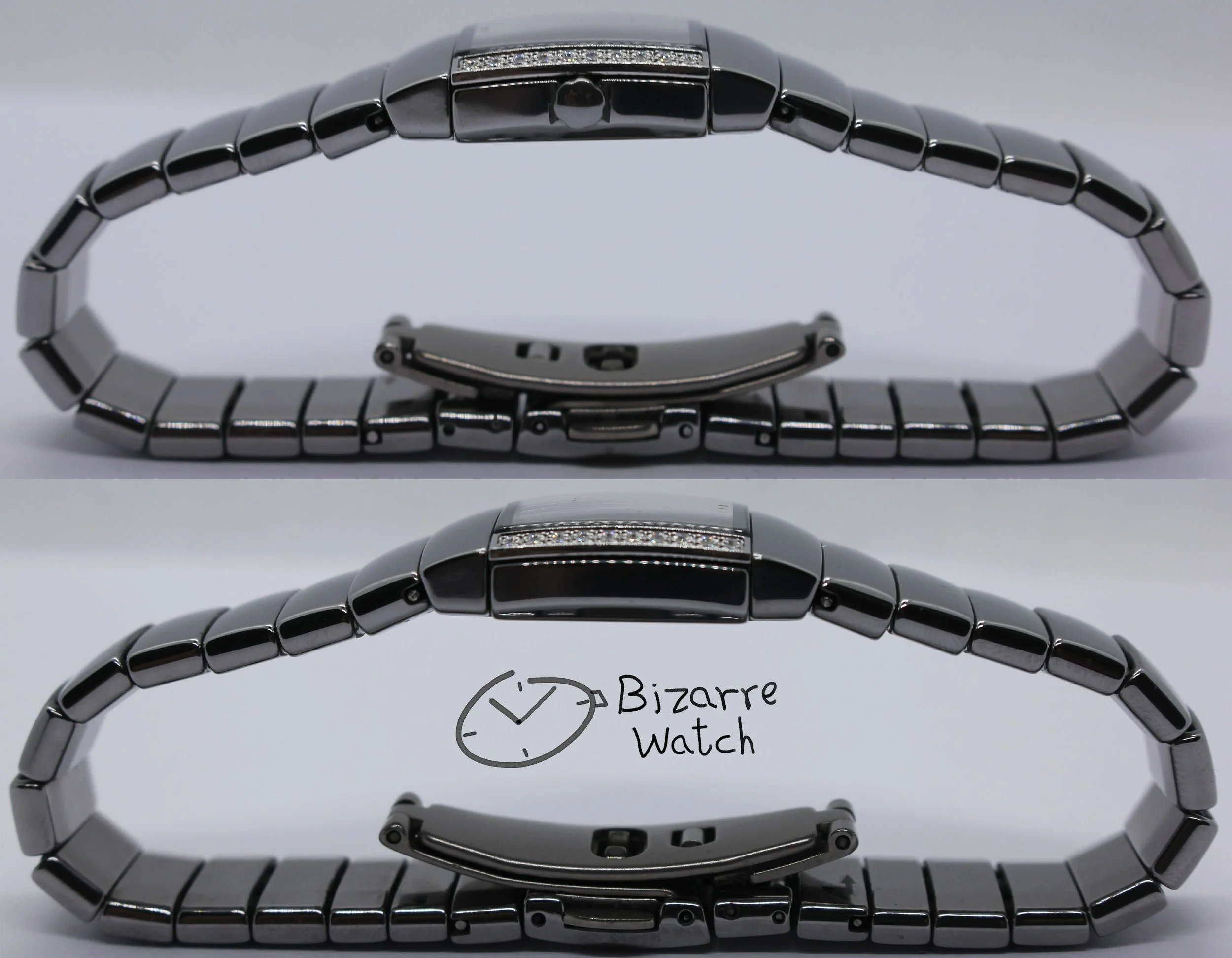 side Diamond Rado Sintra Jubilé jubilee jubile Mother Of Pearl 22mm 153.0578.3 Ceramic Watch ladies women titanium silver bizarre