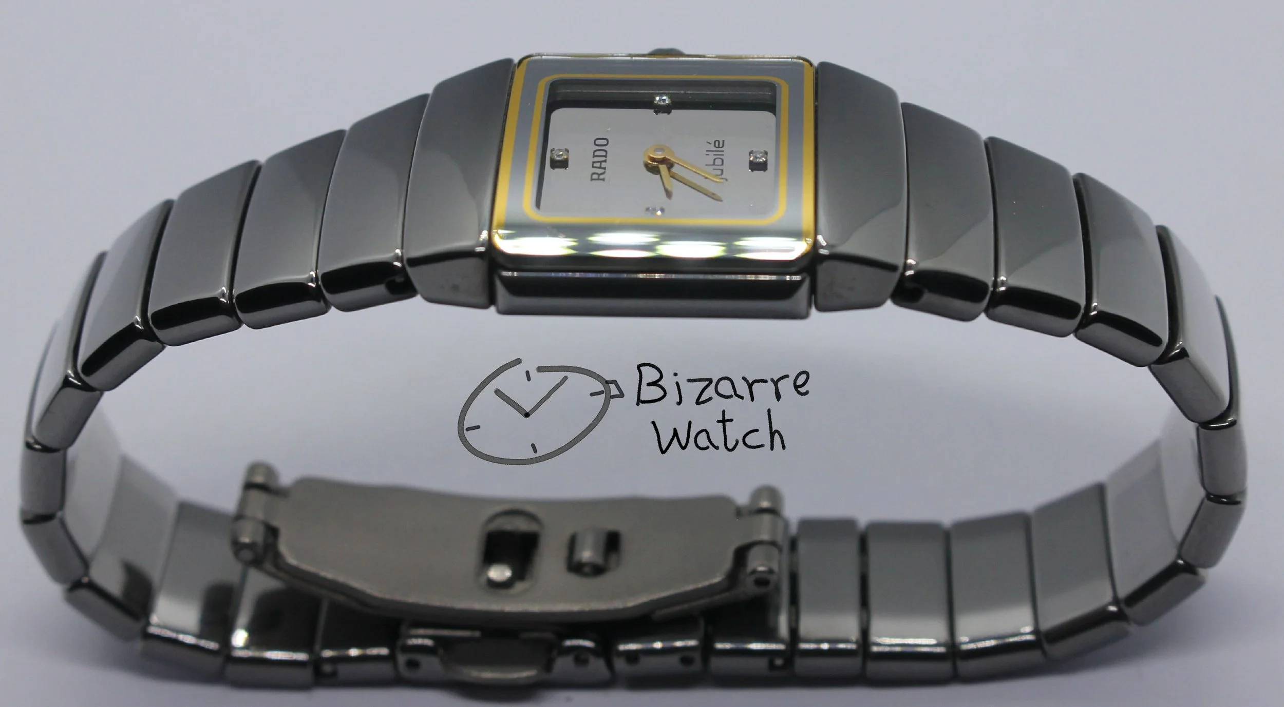 polarised polarized lens view Jubilé diamond Diamonds Rado Diastar Sintra Jubile jubiee 21mm Silver 153.0334.3 Ceramic Watch ladies women bizarre bizarrewatch
