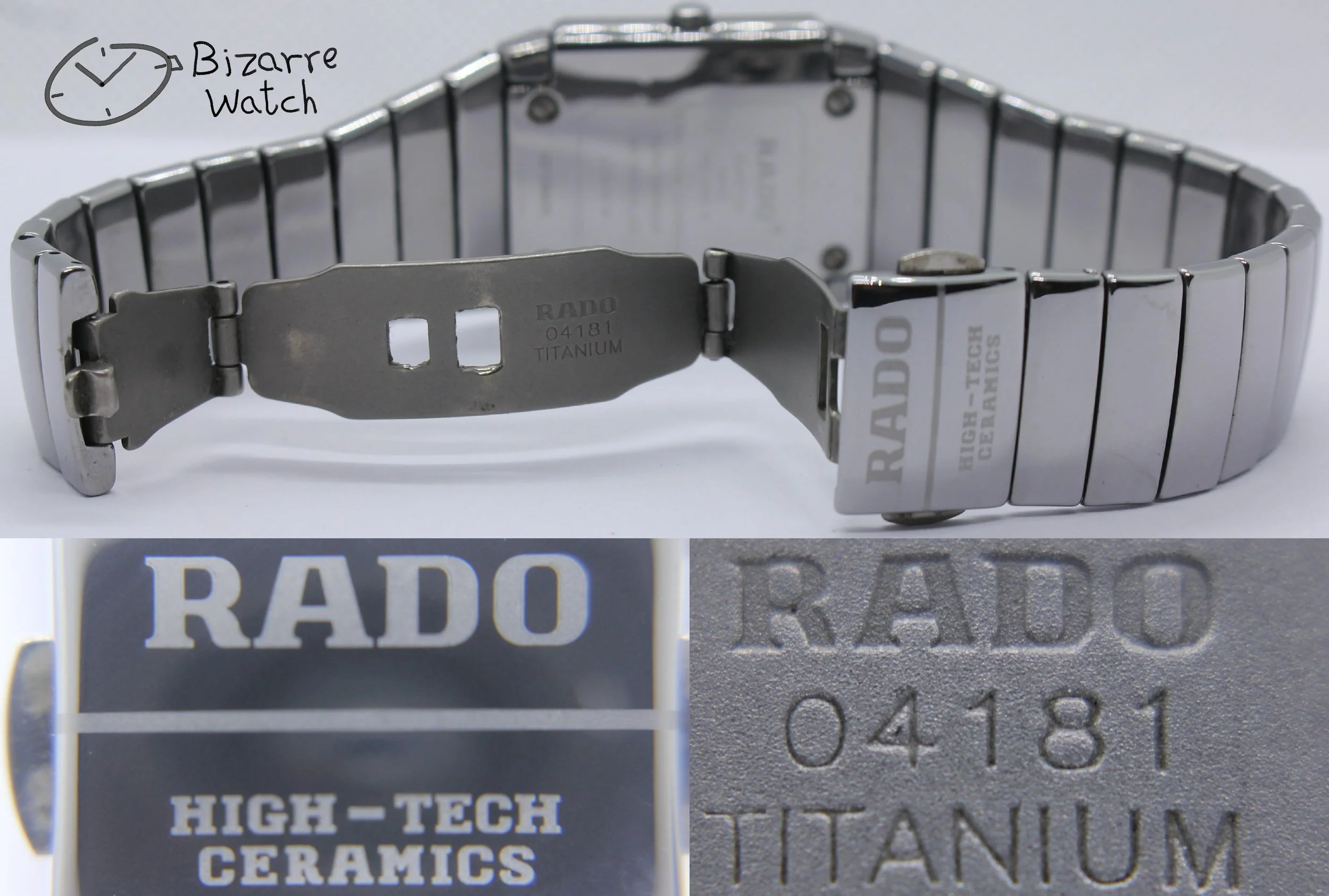 titanium clasp 04181 diamond vintage scratchproof Rado Sintra jubile jubilee Jubilé Mirror Silver 152.0332.3 Ceramic Titanium Watch women men unisex bizarre