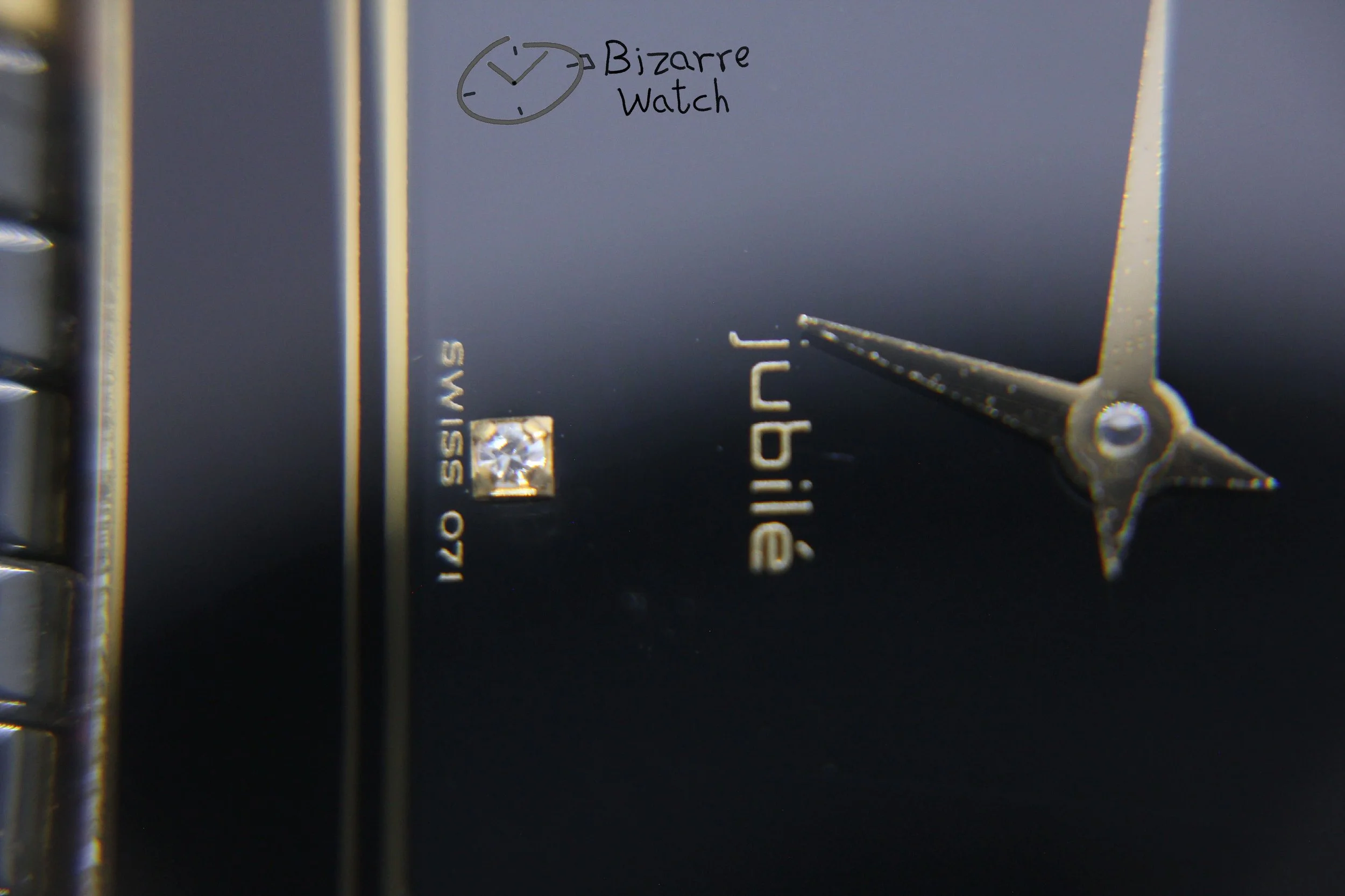 dial 071 logo hands 4 diamonds diamond vintage Jubilé Scratchproof Rado Jubile Diastar 204.0356.3 High Tech Ceramics  ceramic Watch ladies women preowned used