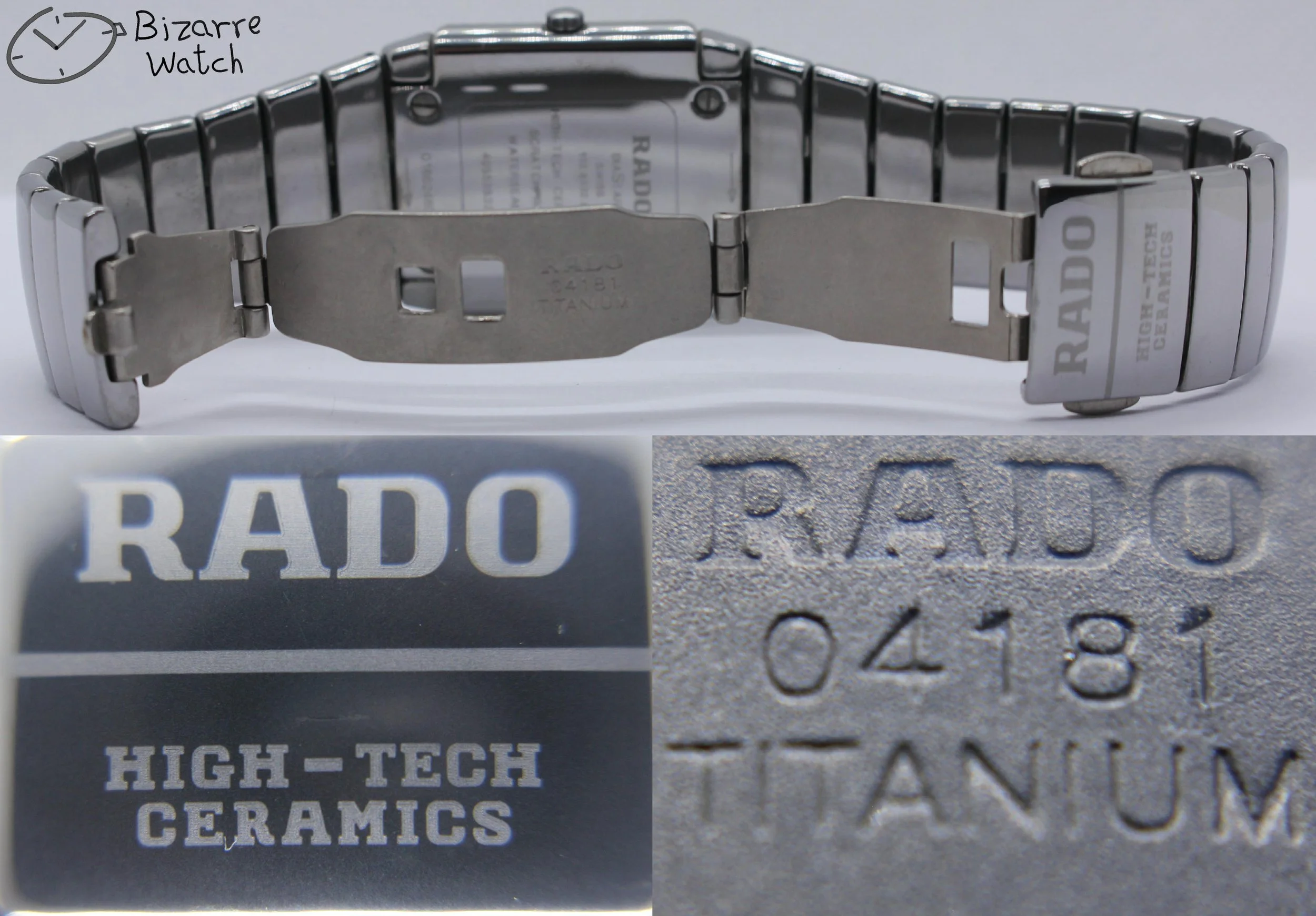 clasp titanium 04181 vintage scratchproof Rado Diastar Sintra 29mm Silver 152.0332.3 Ceramic Titanium Watch bizarre women men unisex