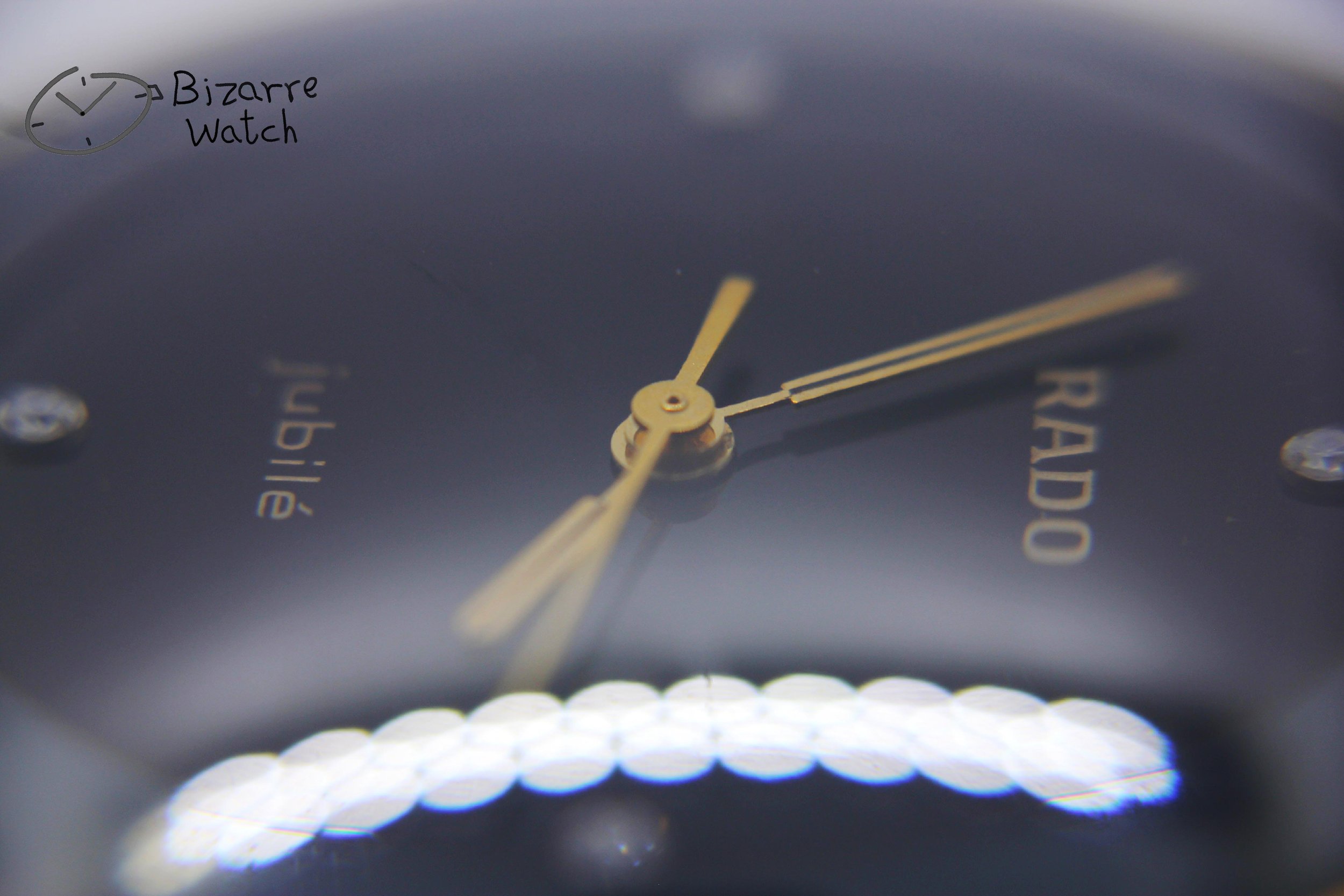 dial hands logo jubilee jubile Diamonds Jubilé Scratchproof RADO Coupole 33mm Black Ceramic 129.0300.3 Watch men women unisex