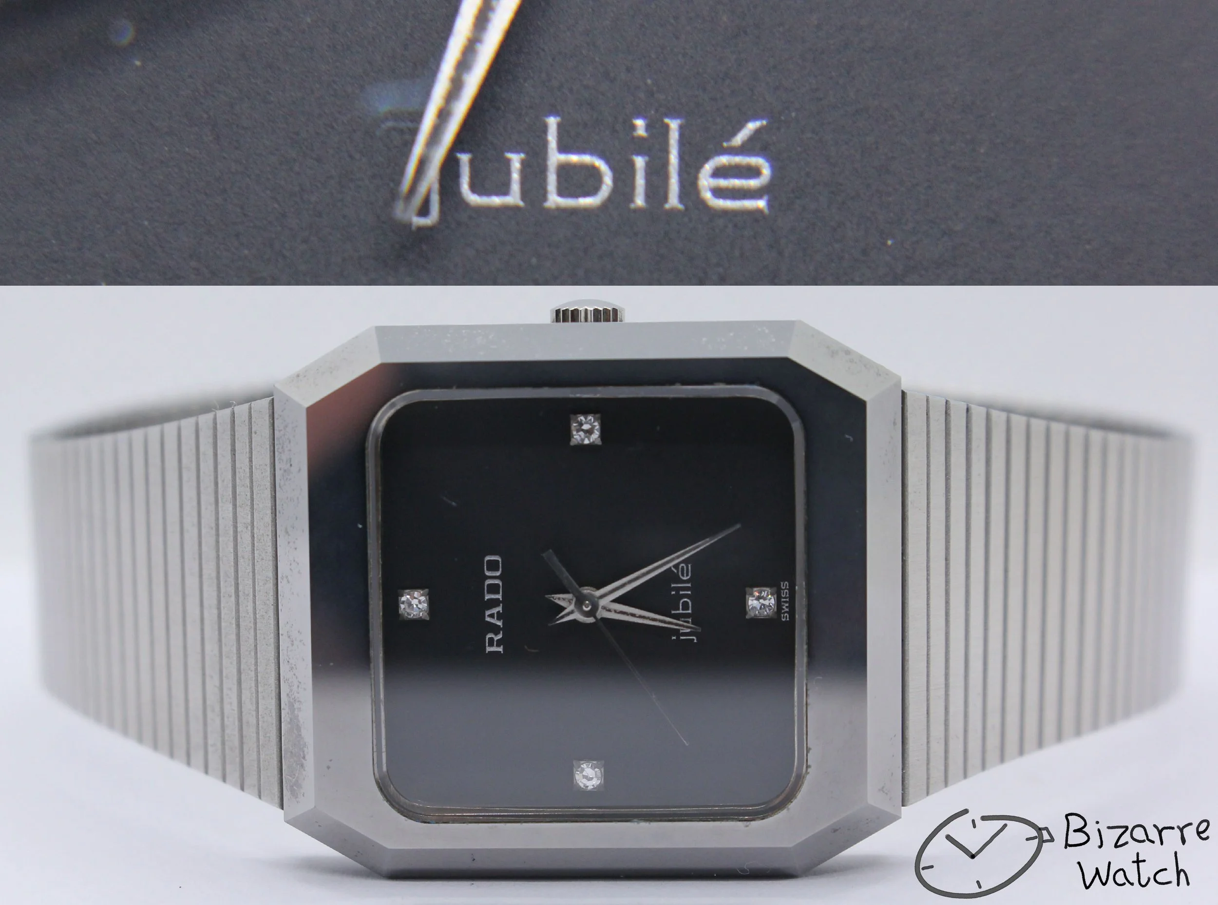 diamond diamonds Jubilé Vintage Rado Jubile Diastar 104.0118.3 Scratchproof 29mm bizarre watch women men