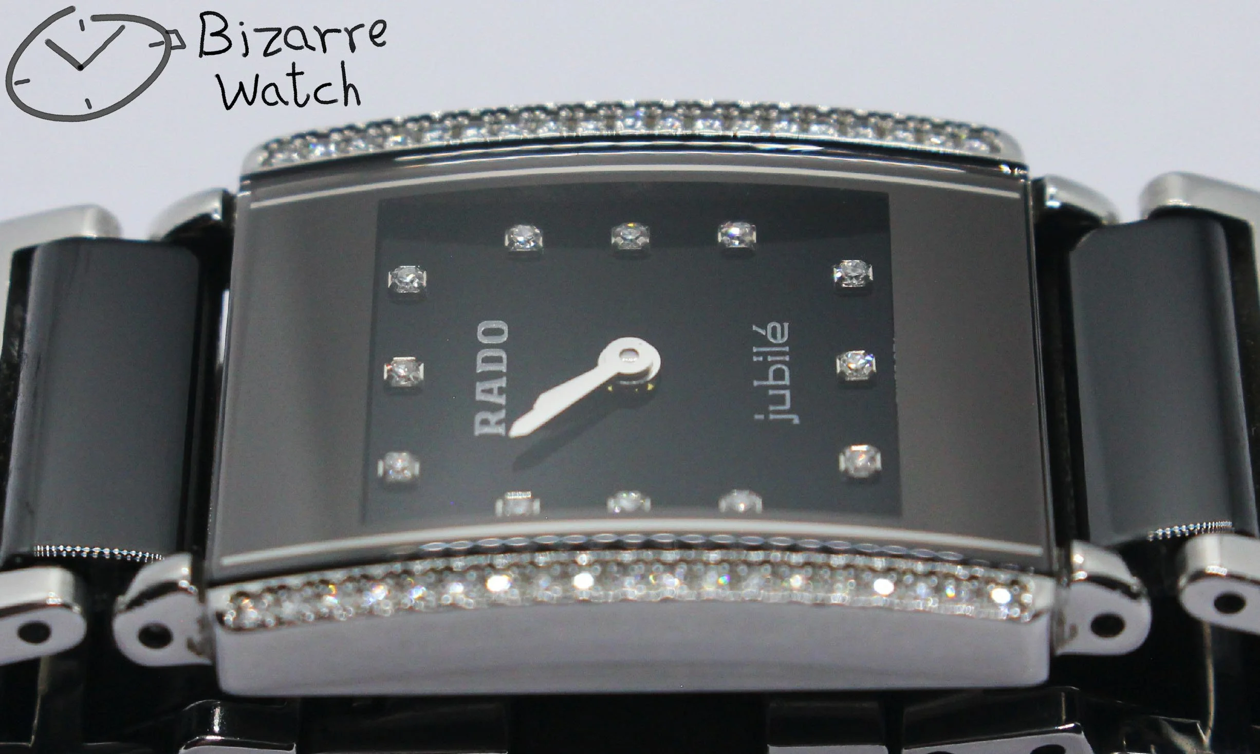 polarised polarized lens view black 50 Diamonds Rado Ceramic Rado Integral Jubile 153.0430.3 Watch bizarre women ladies Jubilé