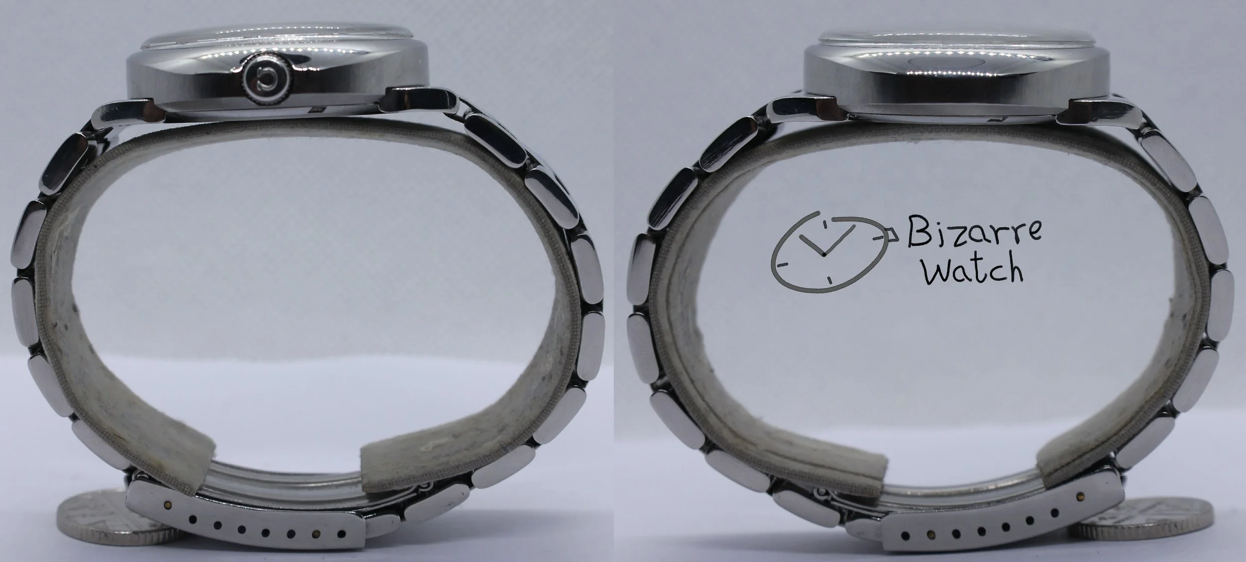 sides 1972 Vintage OMEGA 1481 Dynamic geneve Genève Automatic Tool 107 Men's men Tritium Lume Watch Serviced lapping polished bizarre bizarrewatch