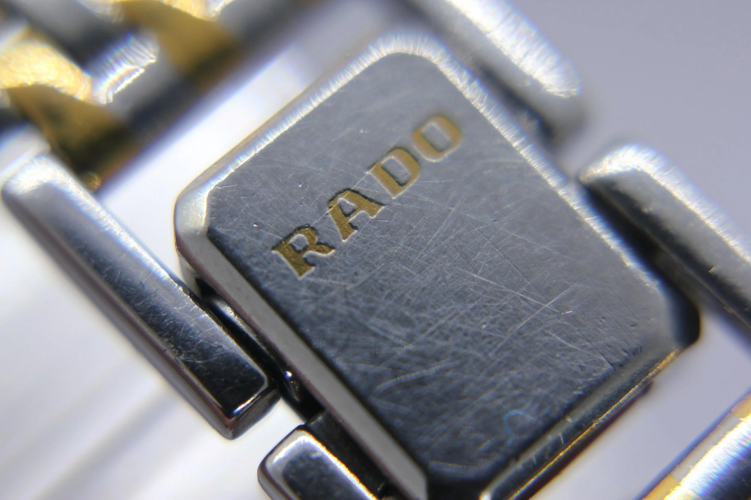 clasp 02551 women Ladies Rado Florence 153.3606.2 153.3606.2n  Two Tone Bracelet Sapphire Crystal Watch bizarrewatch bizarre