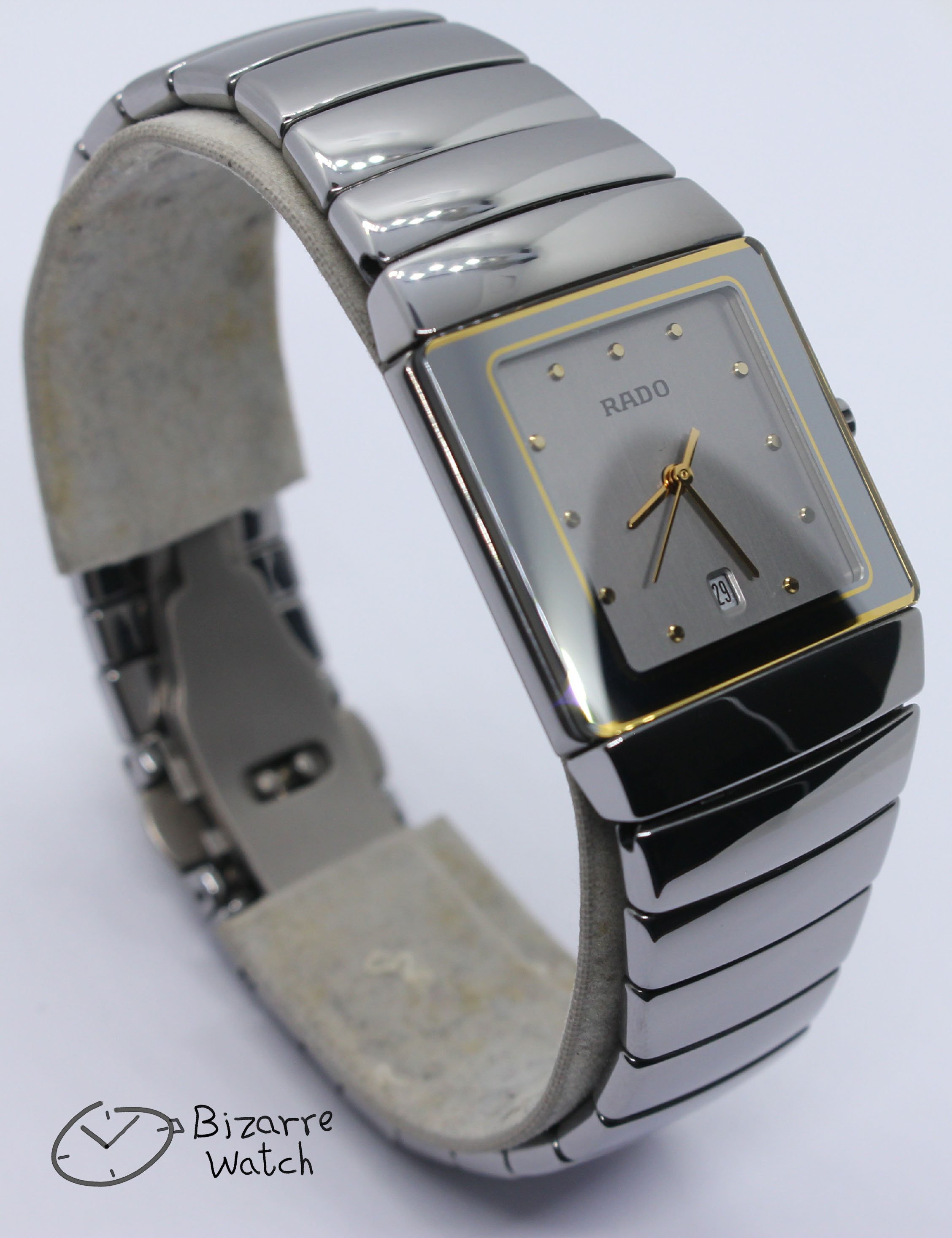 Rado Diastar Sintra Silver Dial 29mm 152.0332.3 Ceramic Titanium Watch bizarrewatch bizarre women men unisex