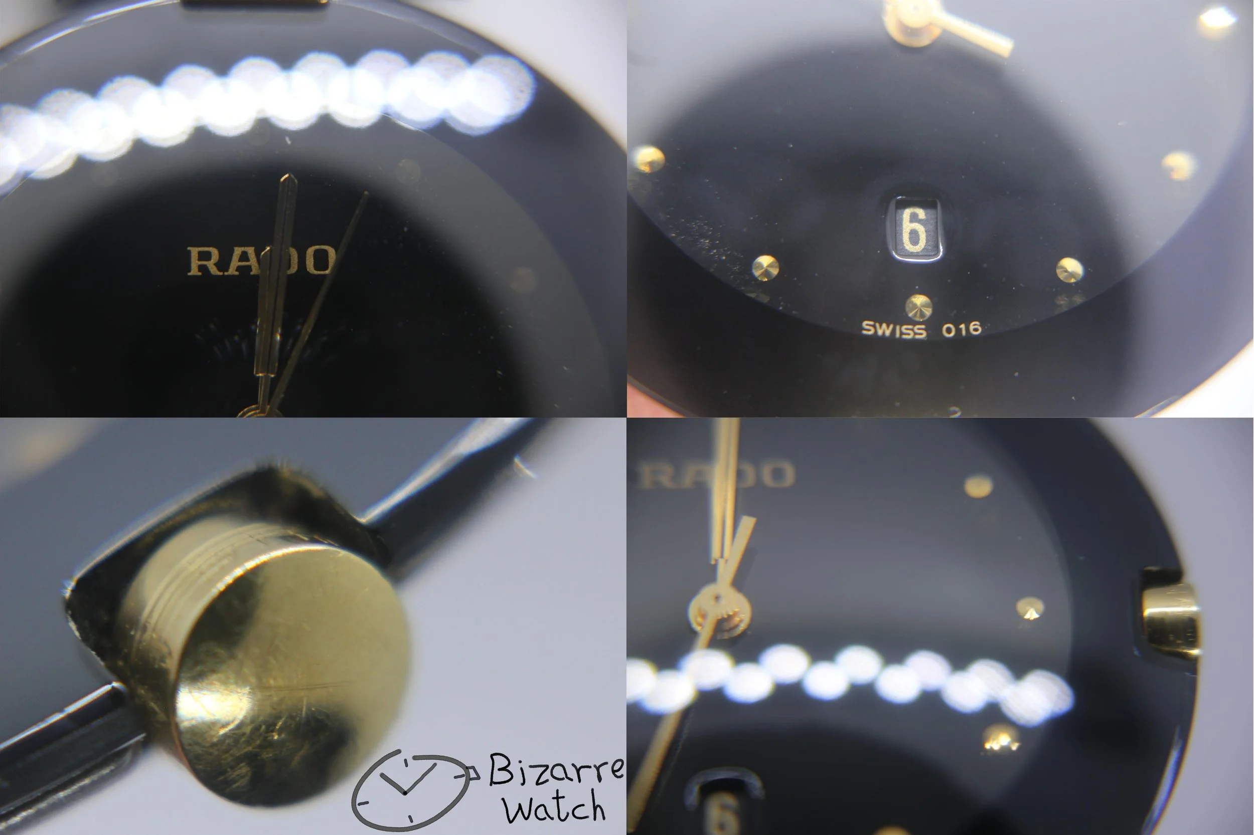 129.3575.4 129.3575.4N ساعة ساعه رادو يد رجالي حريمي رجالى حريمى عتيقة قديمة  مستعملة مستعمل قبة كوبول قبه جلد طبيعي سوار اسود سوداؤ