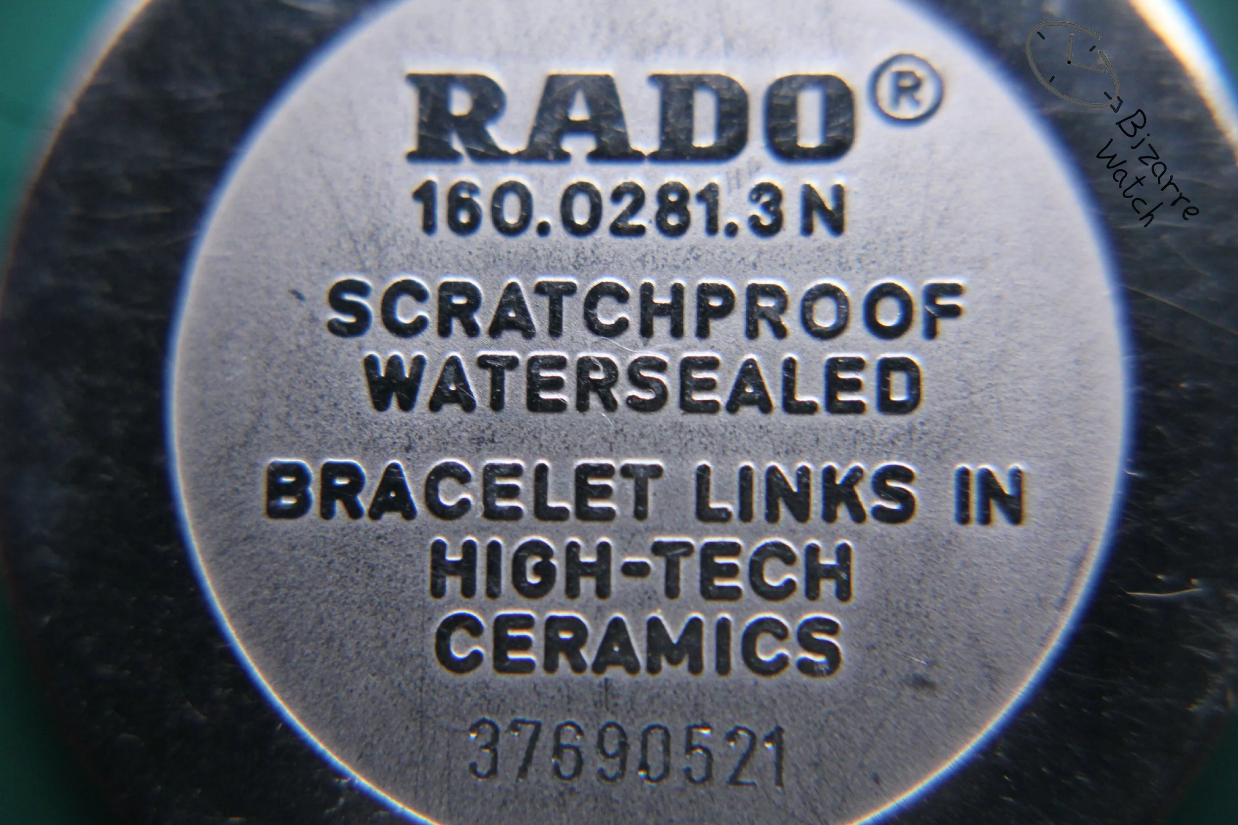 caseback vintage Scratchproof Rado Integral Diastar Ceramic 160.0281.3N 160.0281.3 Watch bizarre men unisex women preowned used