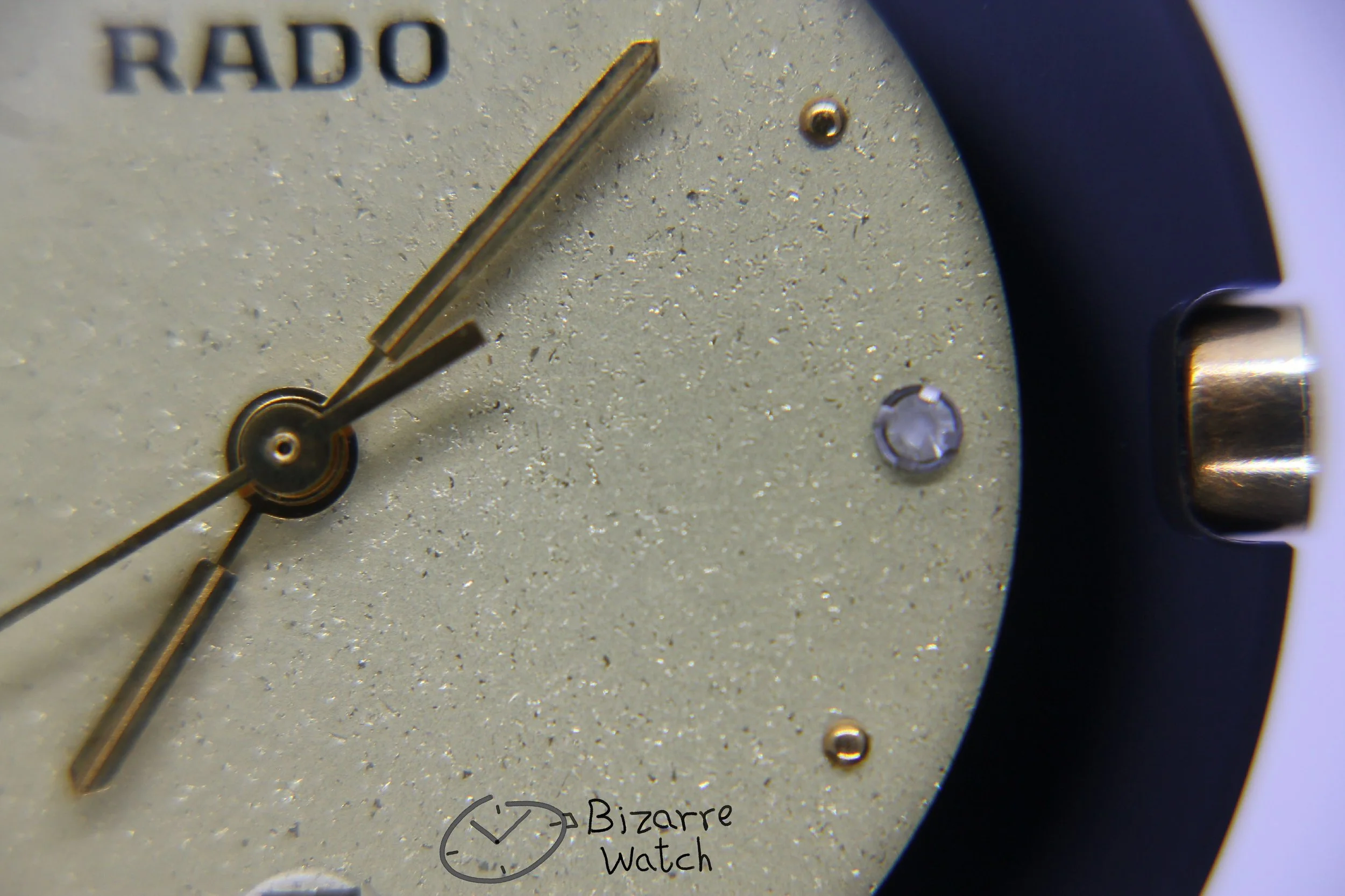 dial 063 vintage Rado La Coupole Yellow Dial 30mm 129.4077.4 Domed Sapphire Leather Strap Watch women ladies unisex bizarre