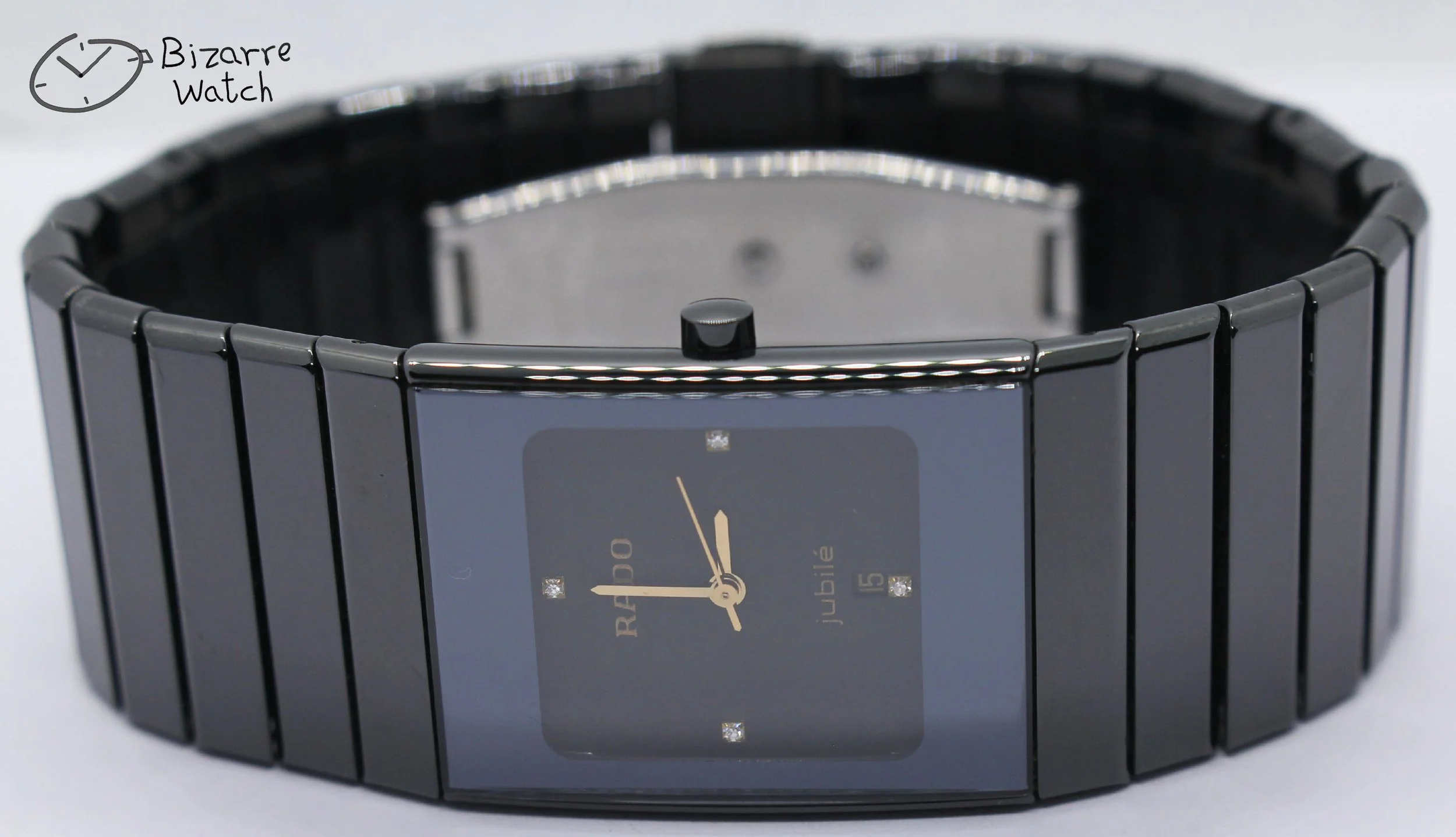 vintage 4 Diamonds 24mm Jubilé Scratchproof Rado Ceramica Jubilee 111.0348.3 Ceramic Watch women men unisex