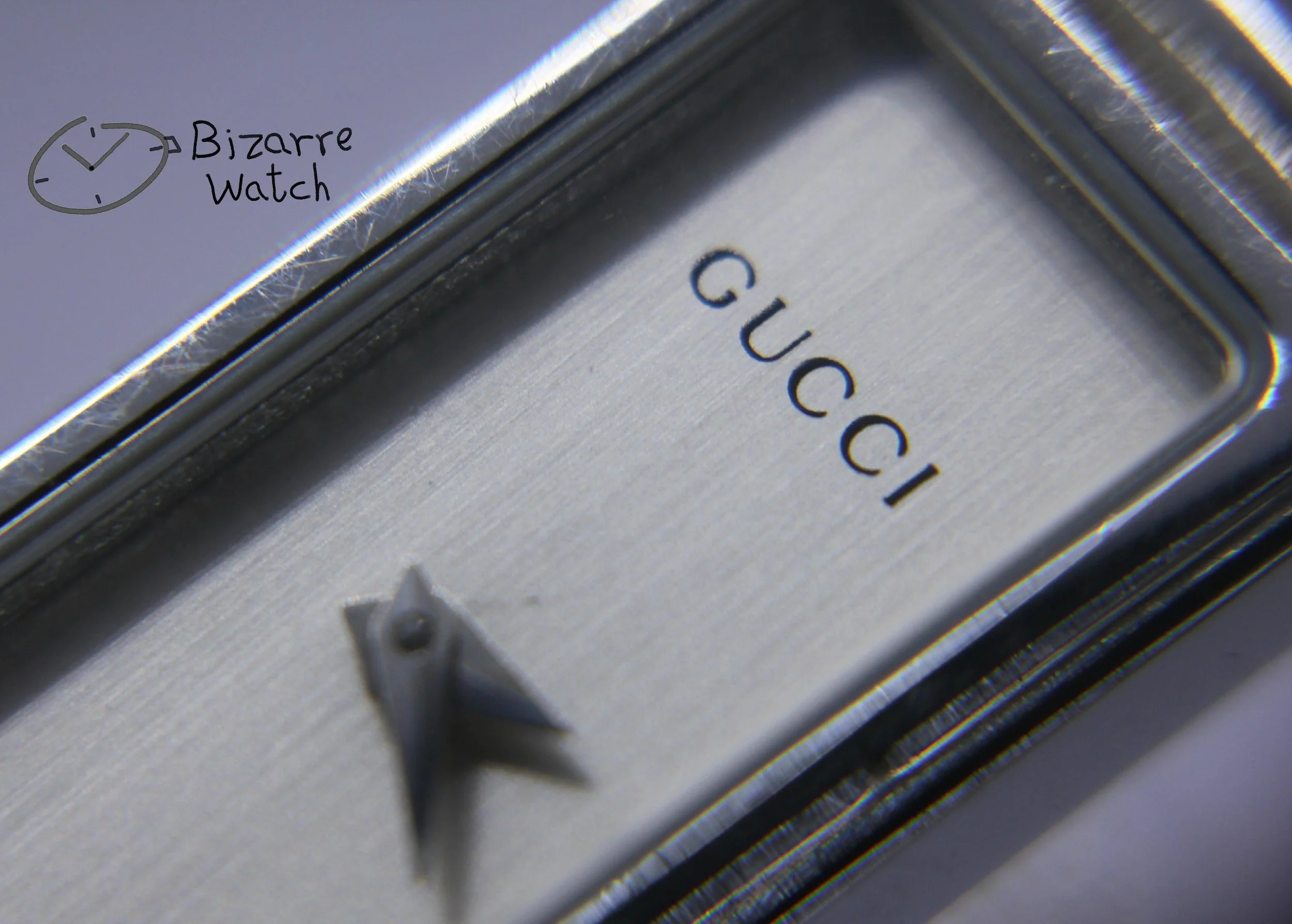 1500 vintage Ladies GUCCI 1500L Silver Dial Stainless Steel Watch women bizarre