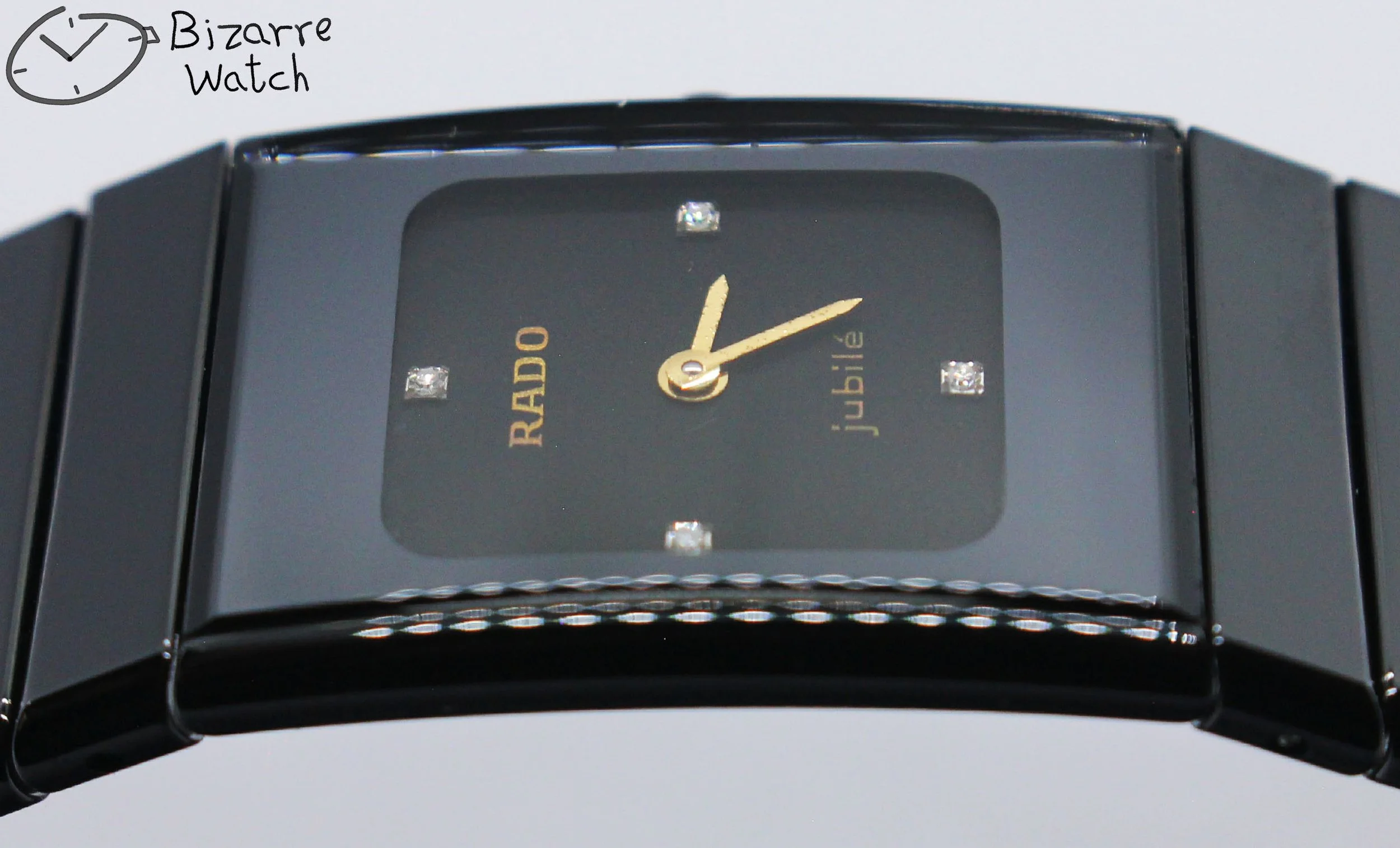 polarised polarized lens view jubile vintage 4 Diamonds Scratchproof Rado Ceramica Jubilé Diastar 963.0350.3 Black Ceramic Watch women ladies preowned used