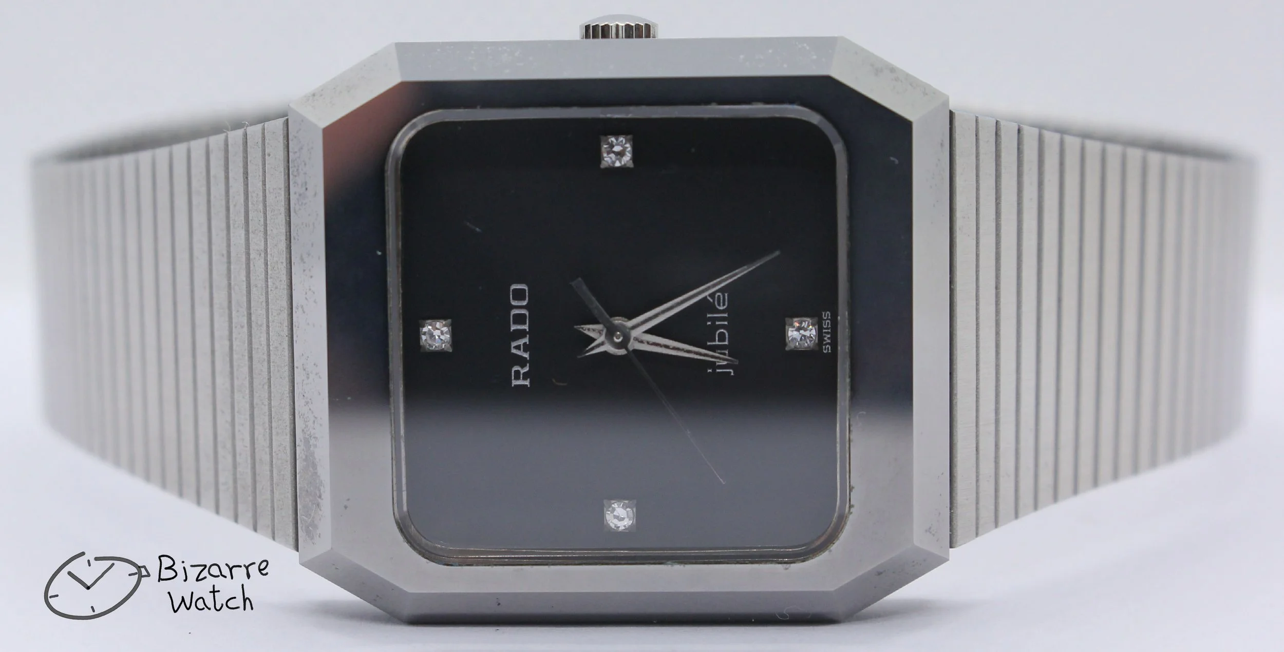 bracelet stainless steel diamond diamonds Jubilé Vintage Rado Jubile Diastar 104.0118.3 Scratchproof 29mm bizarre watch women men