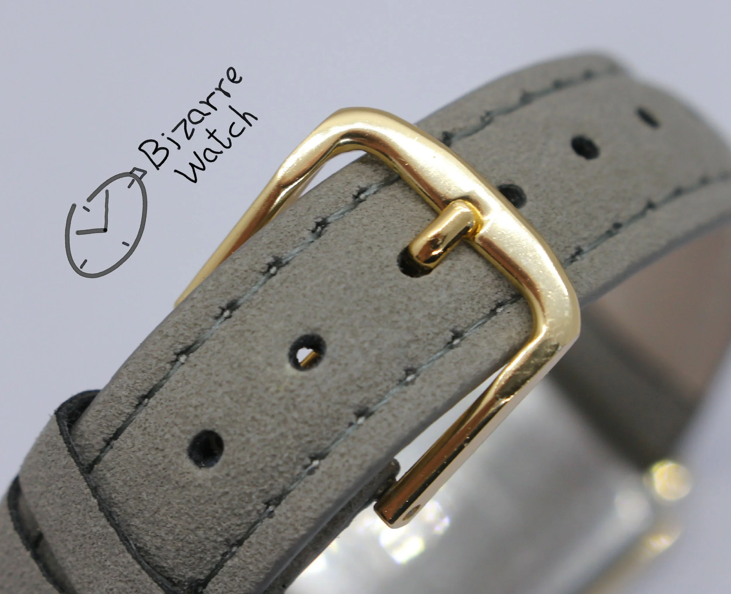 buckle band vintage goldplated Rado Florence 153.3455.2 Bevelled Sapphire Crystal Striped Dial Grey Strap Watch bizarre women unisex