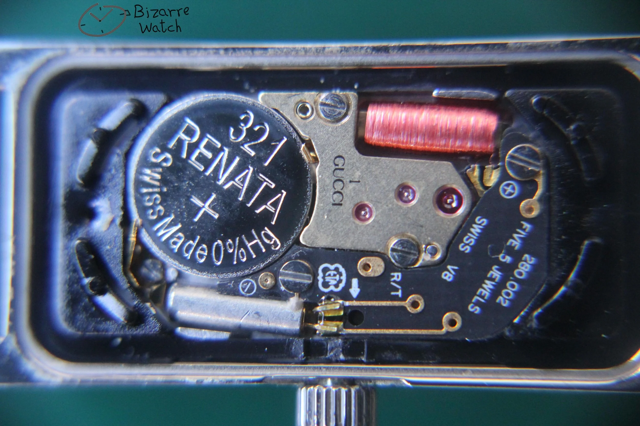 eta 280.002 movement 1500 vintage Ladies GUCCI 1500L Silver Dial Stainless Steel Watch women bizarre