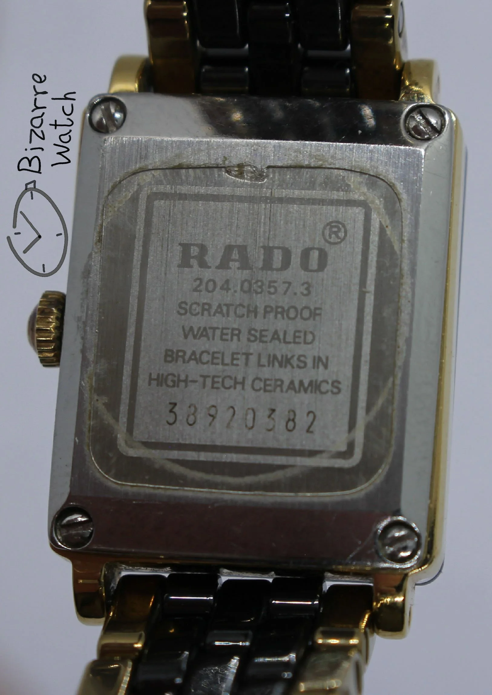 caseback diamonds diamond vintage Jubilé Scratchproof Rado Jubile Diastar 204.0357.3 High Tech Ceramics  ceramic Watch ladies women preowned used