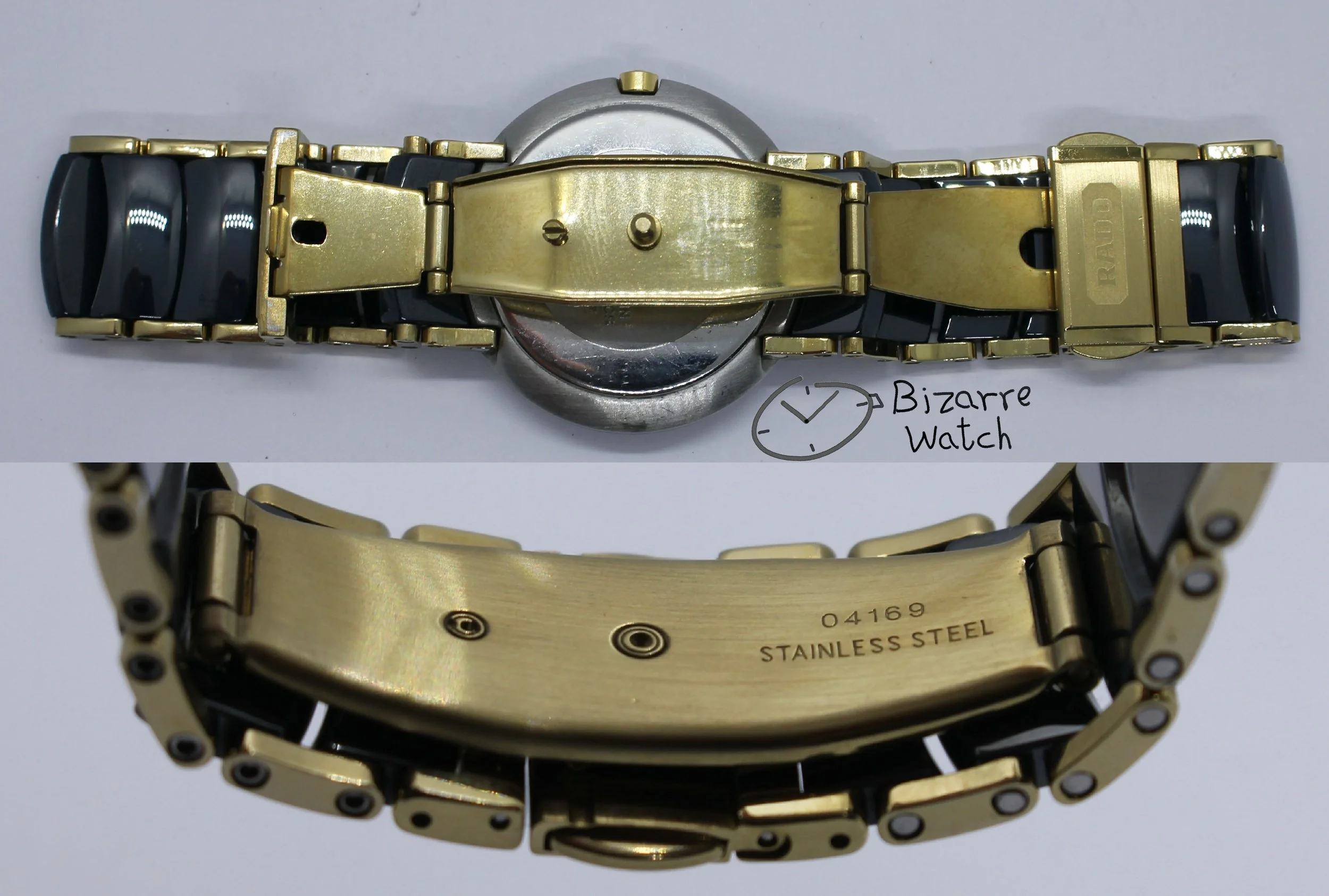 clasp 04169 MOP mother of pearl Dial Scratchproof RADO Coupole 33mm Blue Ceramic 129.0358.3 Watch women men unisex bizarrewatch bizarre