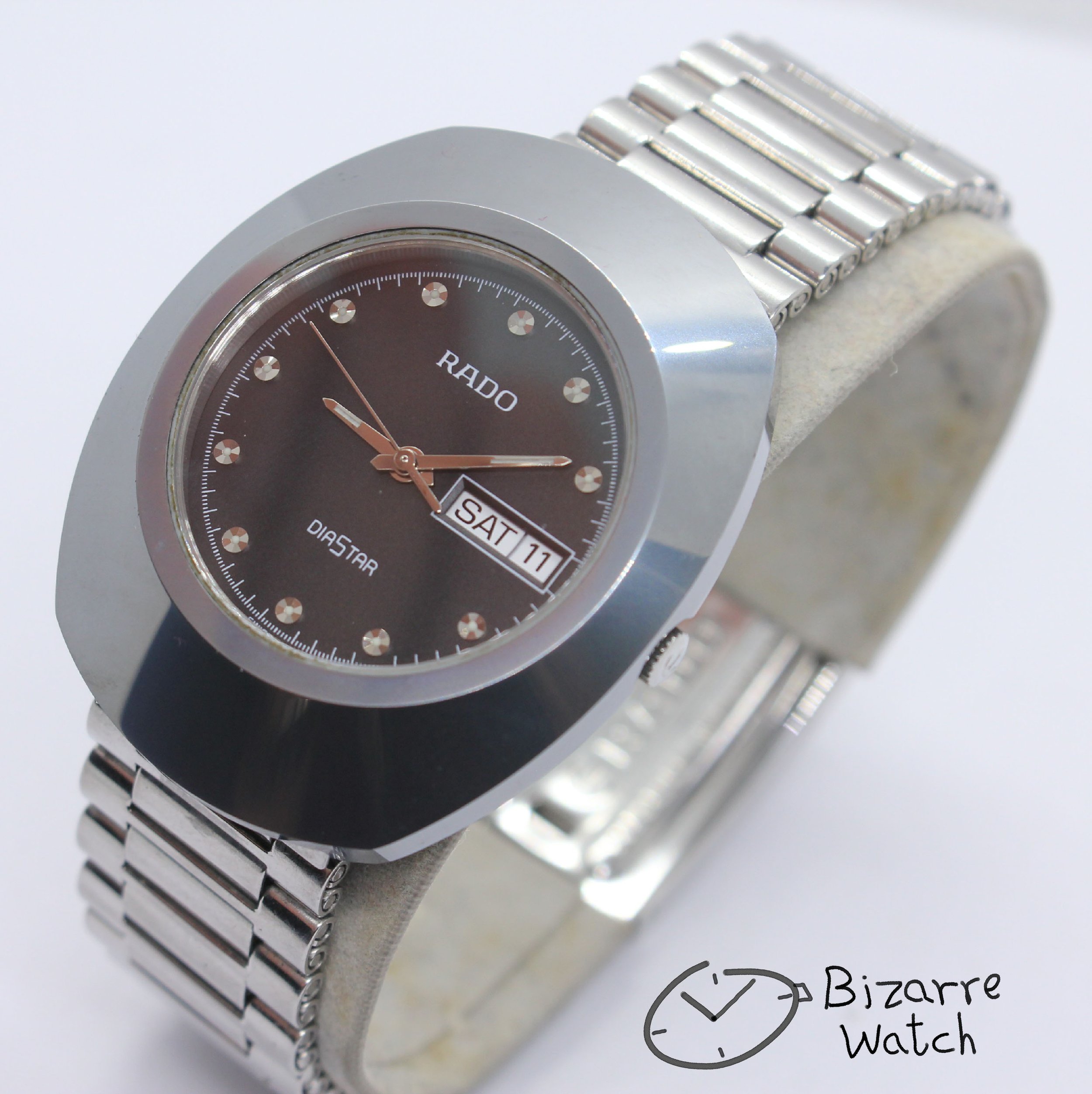 black the new original RADO R12391153 Diastar Scratchproof 114.0391.3 Day Date 35mm Tungsten Carbide Bezel Stainless Steel Bracelet watch men unisex women bizarre