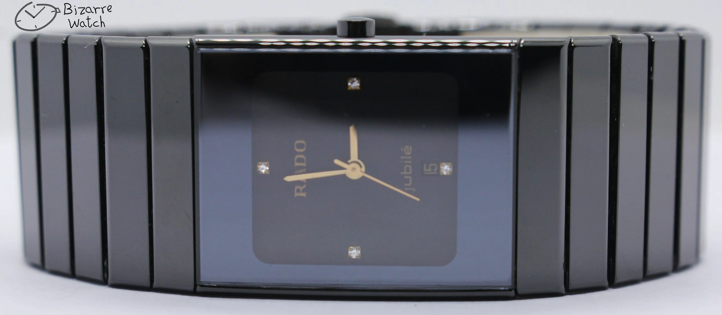 vintage 4 Diamonds 24mm Jubilé Scratchproof Rado Ceramica Jubilee 111.0348.3 Ceramic Watch women men unisex