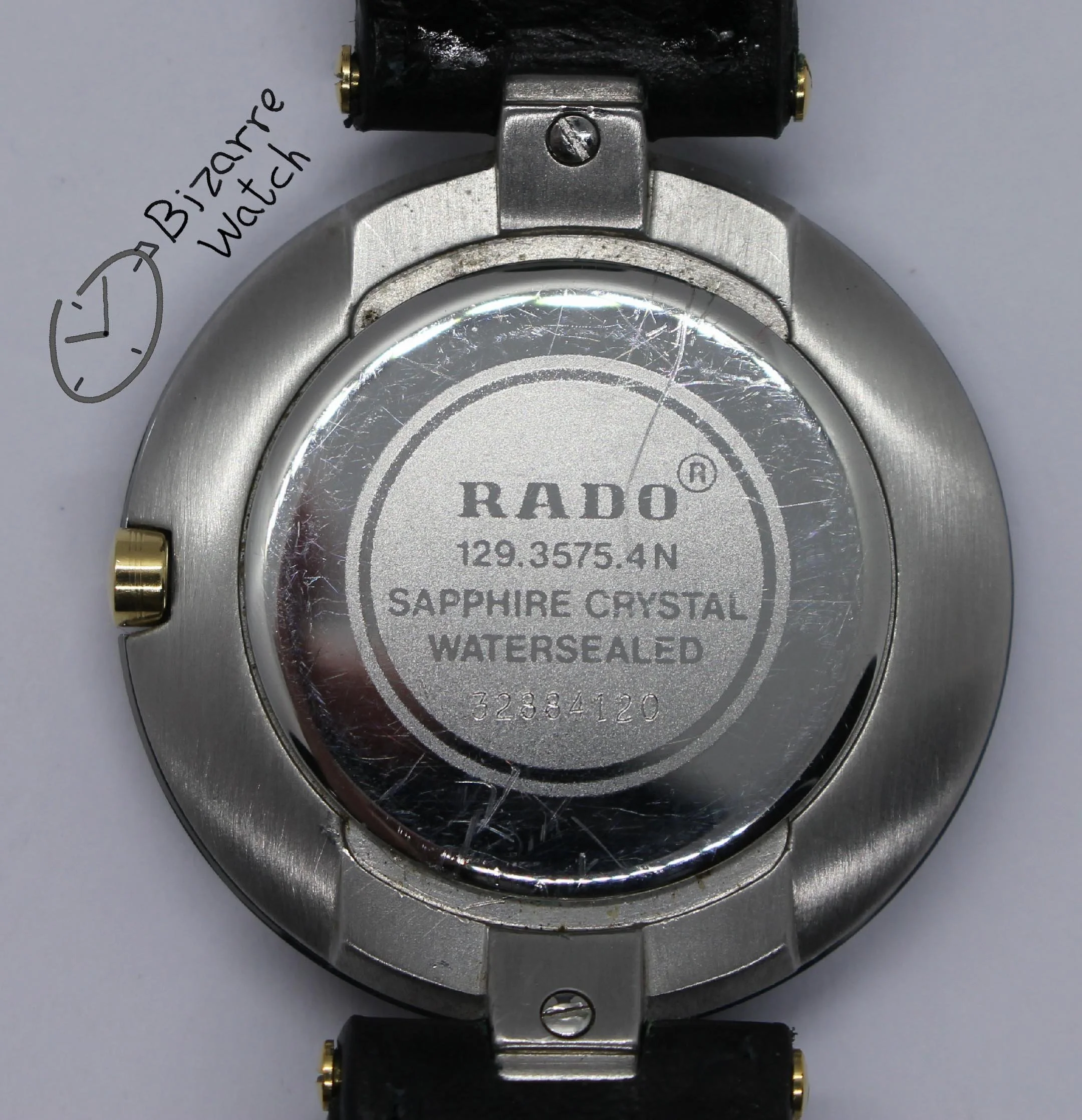 caseback 129.3575.4 Long Strap Vintage Rado La Coupole 129.3575.4N Genuine Leather Watch bizarre women men unisex