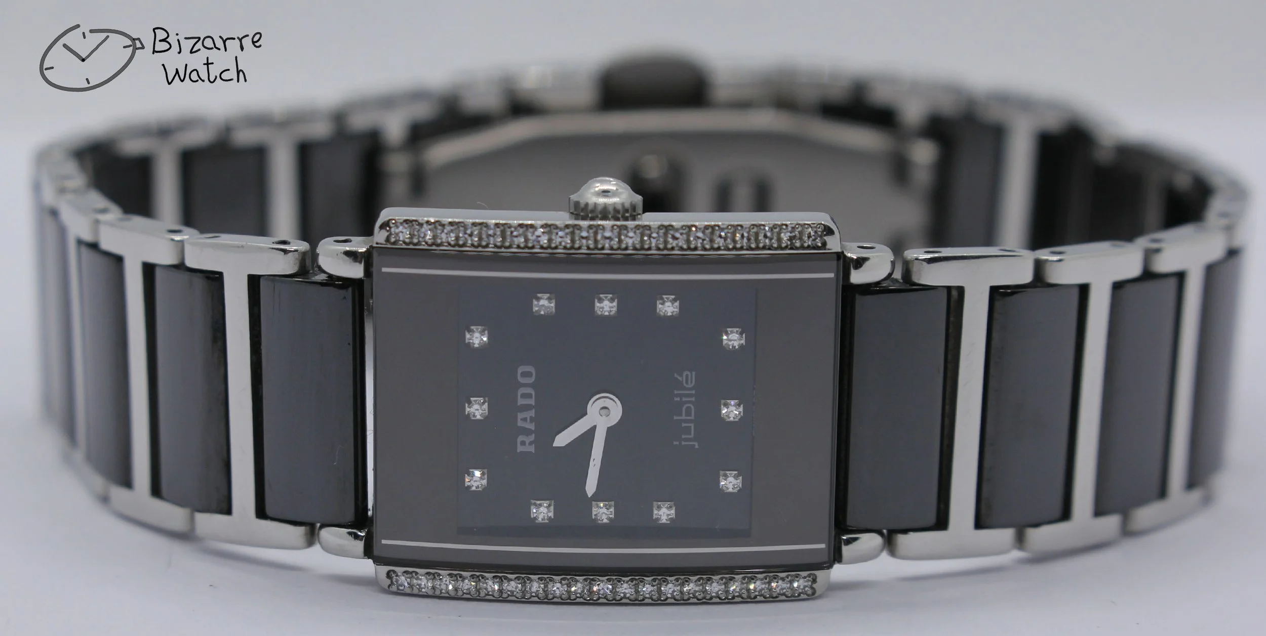black 50 Diamonds Rado Ceramic Rado Integral Jubile 153.0430.3 Watch bizarre women ladies Jubilé