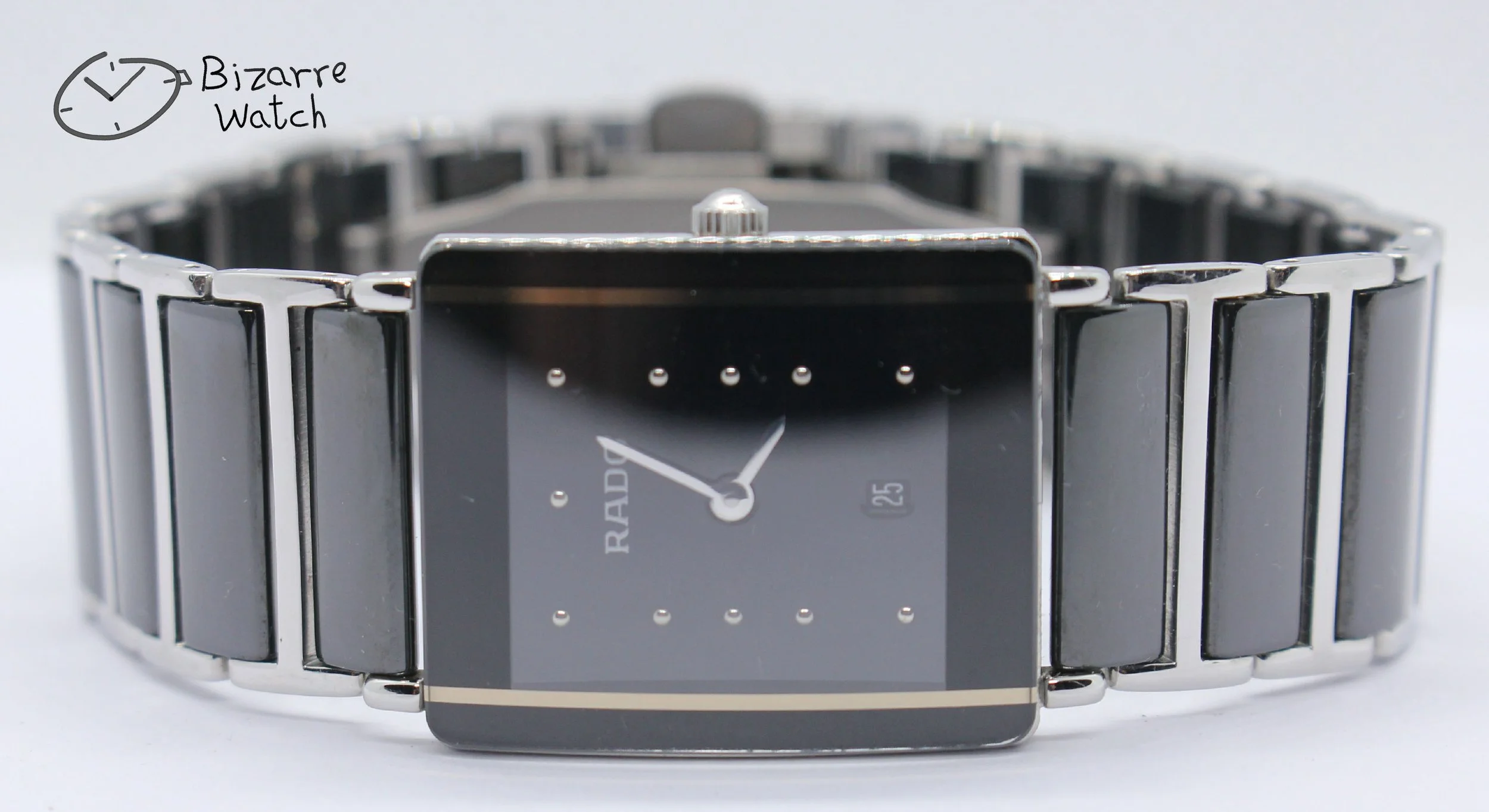 Scratchproof Rado Black Ceramic Diastar Integral 160.0486.3 Watch men gents bizarre bizarrewatch