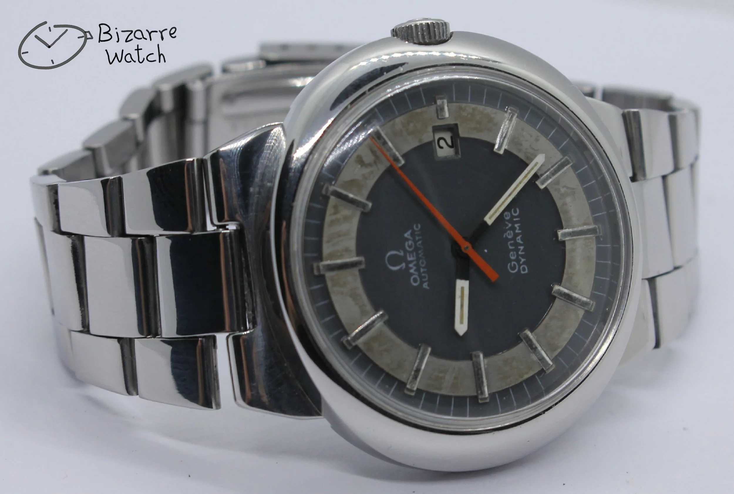 1972 Vintage OMEGA 1481 Dynamic geneve Genève Automatic Tool 107 Men's men Tritium Lume Watch Serviced lapping polished bizarre bizarrewatch