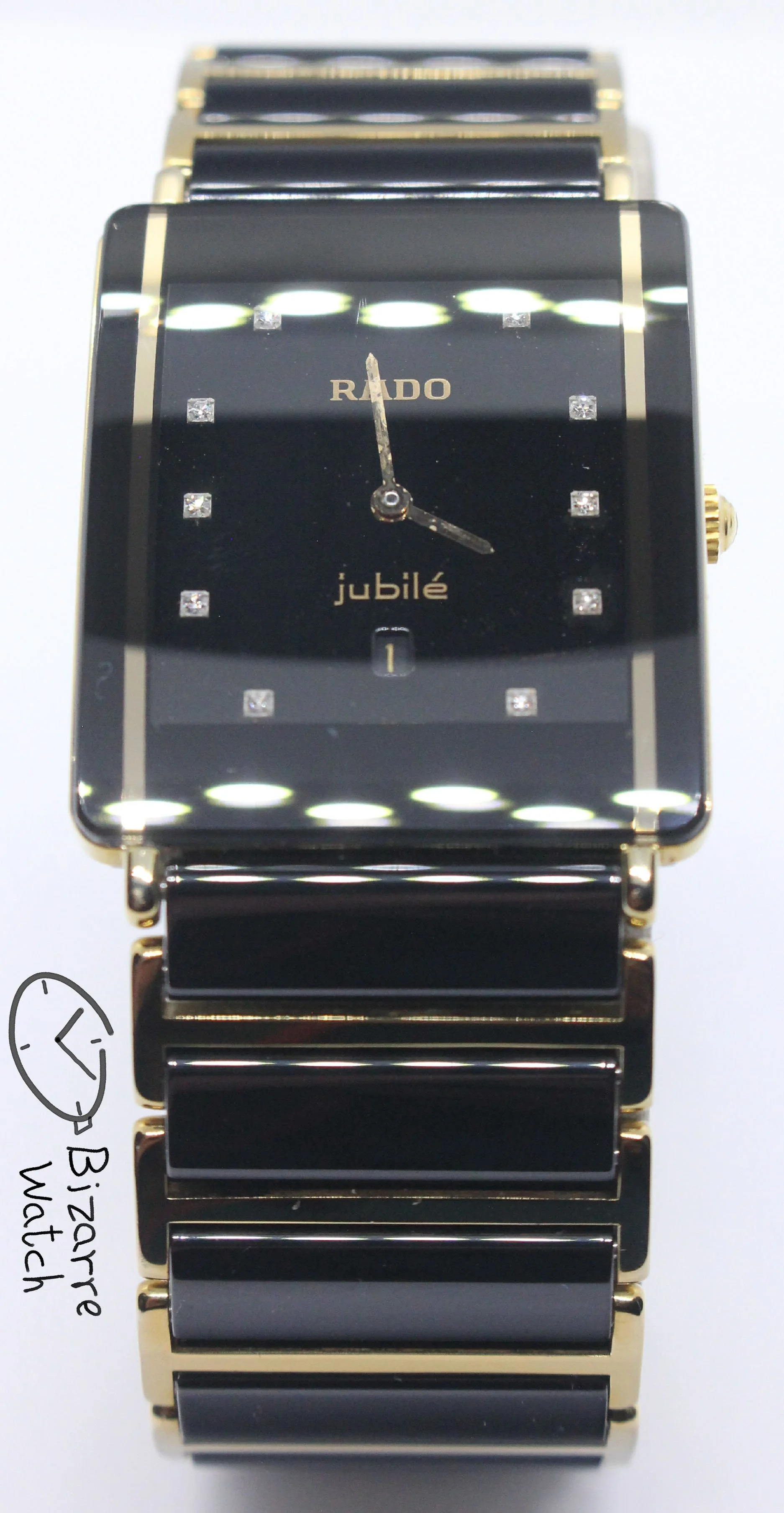 polarised polarized lens view scratchproof Jubilé Diamond Rado Jubile Gold Black Ceramic Diastar Integral 160.0282.3 Watch bizarre men women unisex