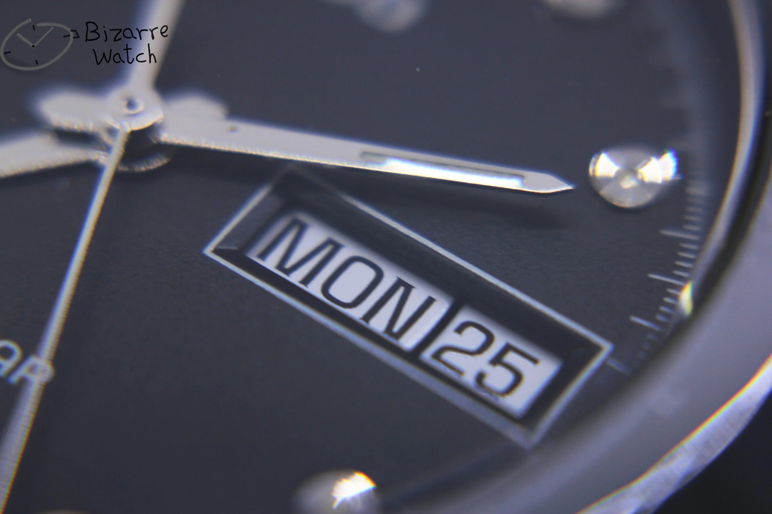 day date dial 015 bizarre vintage used preowned RADO The Original Diastar Scratchproof 114.0391.3 Day Date 36mm Black Watch women men unisex