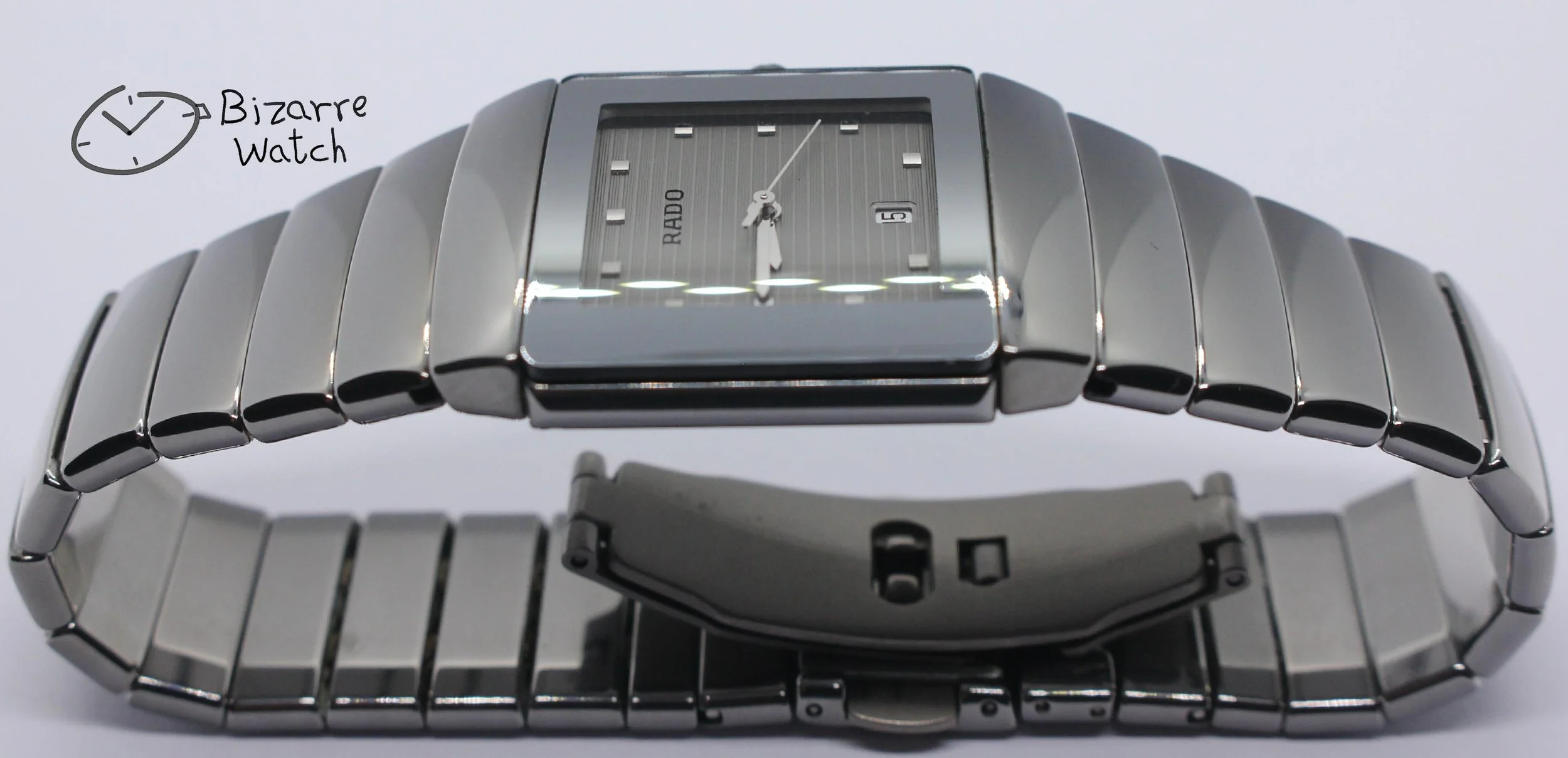 side polarised polarized lens view vintage scratchproof Rado Diastar Sintra Teaked 29mm Silver 152.0332.3 Ceramic Titanium Watch women men unisex