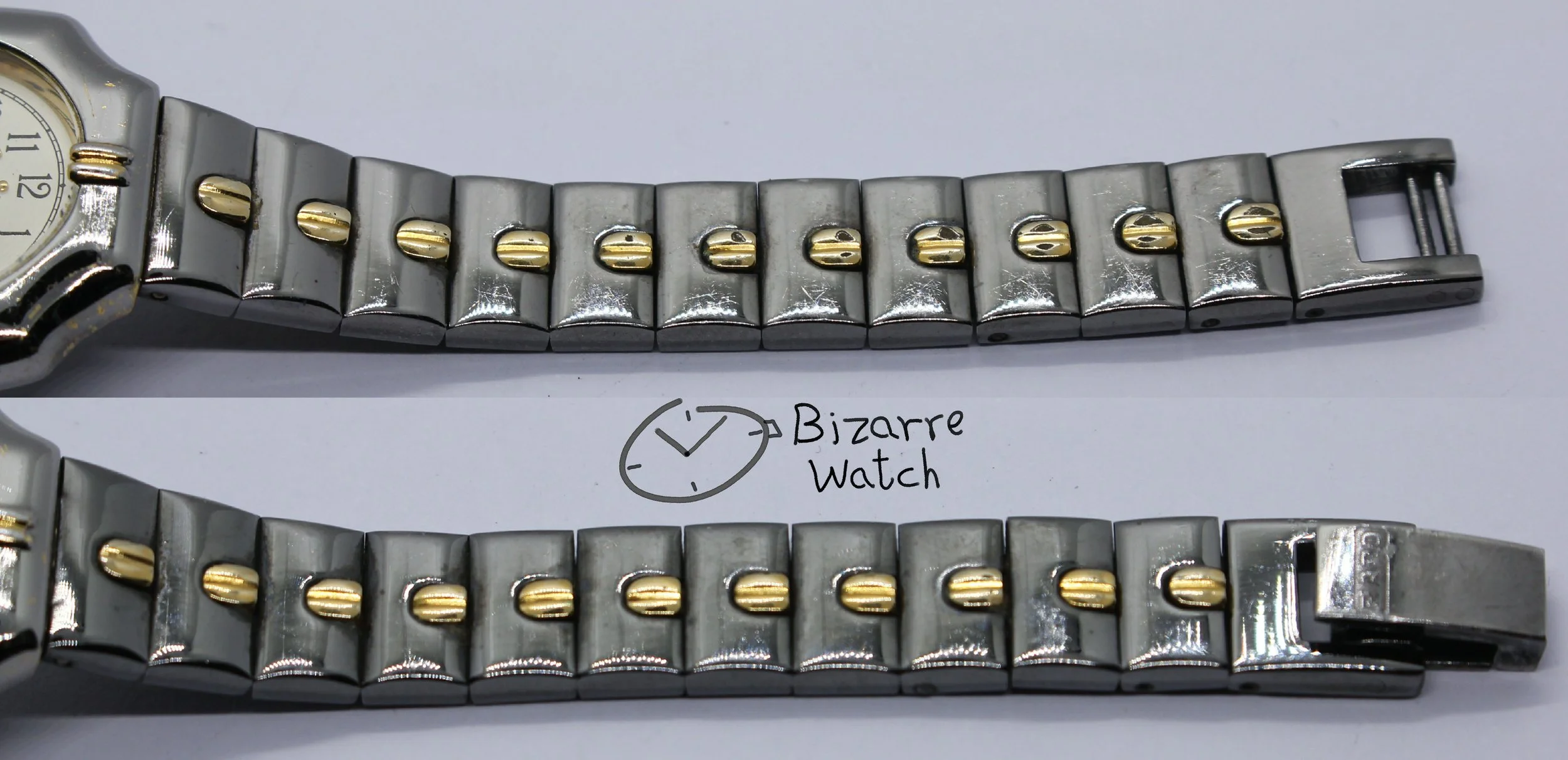 Vintage Ladies Rado 205.9500.4 Watch bizarre ladies women goldplated bracelt stainless steel