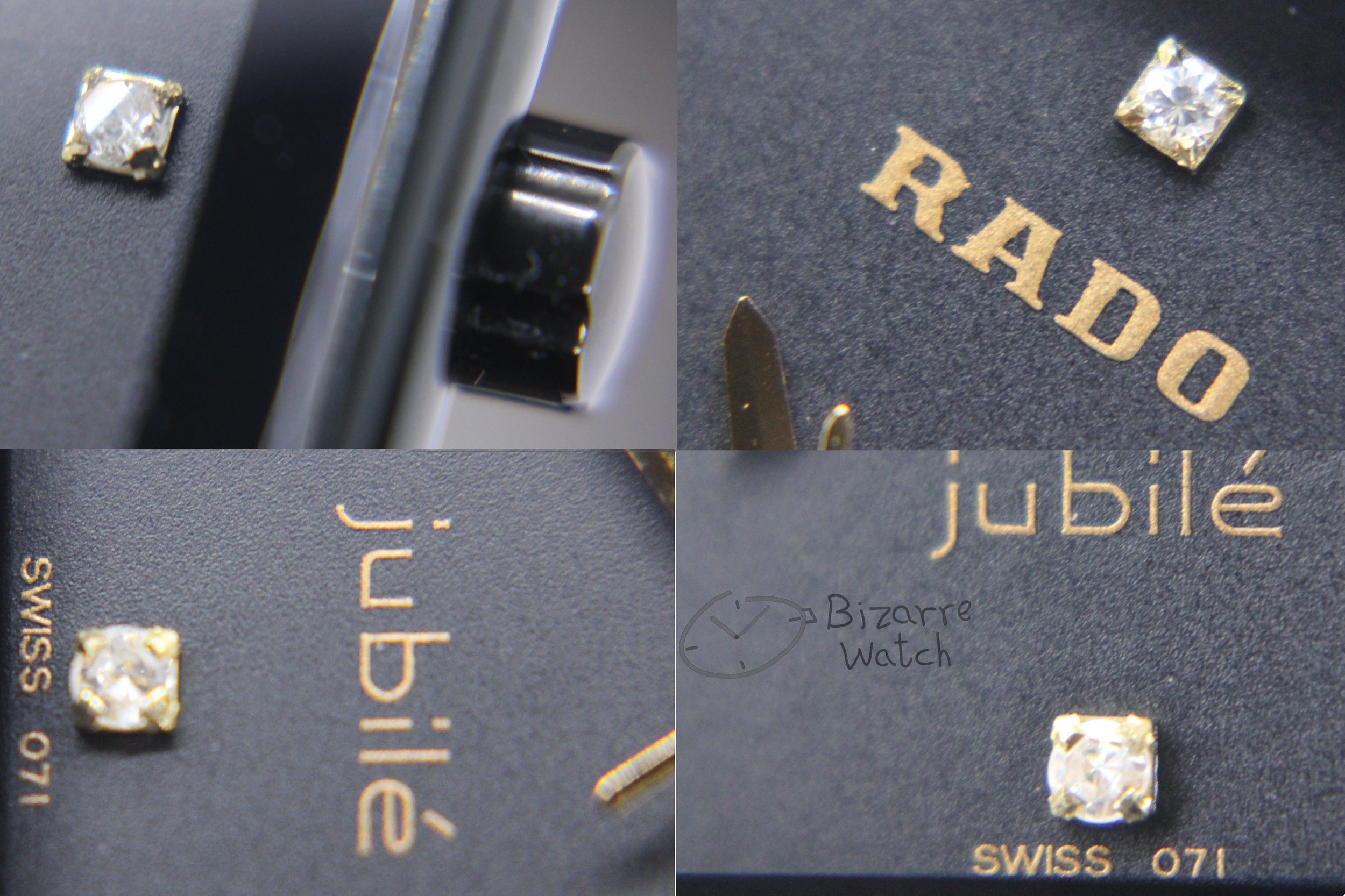crown hands logo dial 071 diamond diamonds 205.0295.3 Jubilé Scratchproof Rado Ceramica ceramic Diastar watch bizarre men women