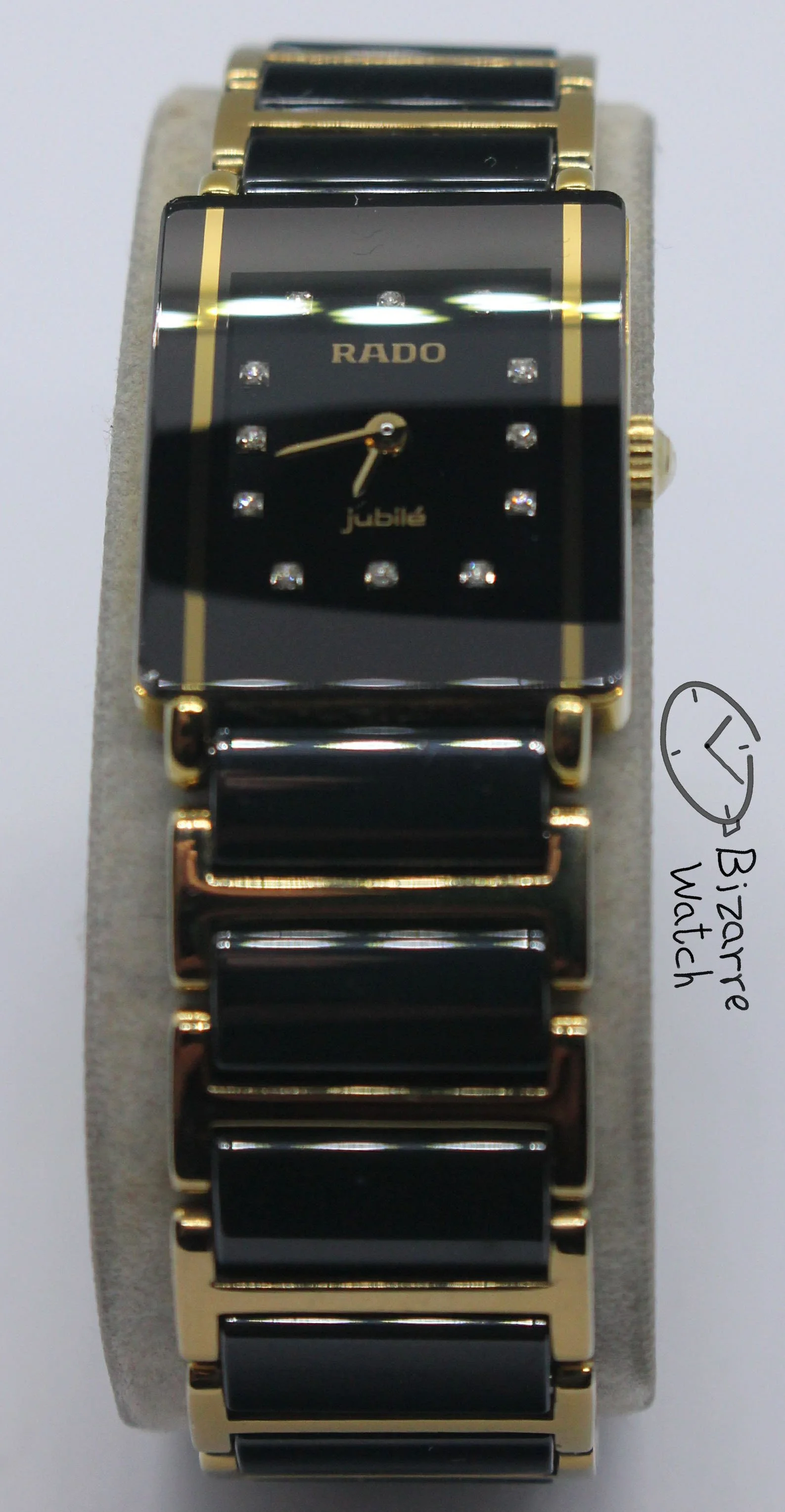 polarised polarized lens view Rado Jubilé Jubile Scratchproof gold Black Ceramic Diastar Integral 153.0383.3 Watch Rado Integral Jubilee 153.0283.3 153.0283.3N bizarre bizarrewatch women ladies