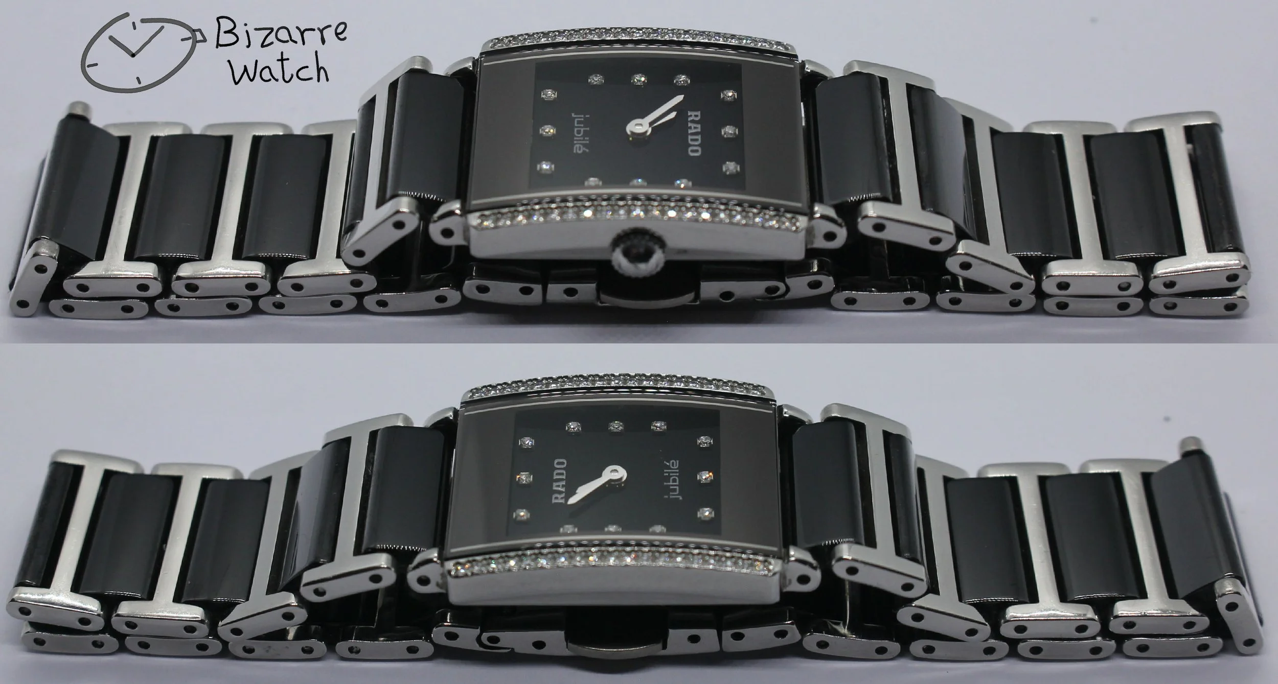 polarised polarized lens view black 50 Diamonds Rado Ceramic Rado Integral Jubile 153.0430.3 Watch bizarre women ladies Jubilé